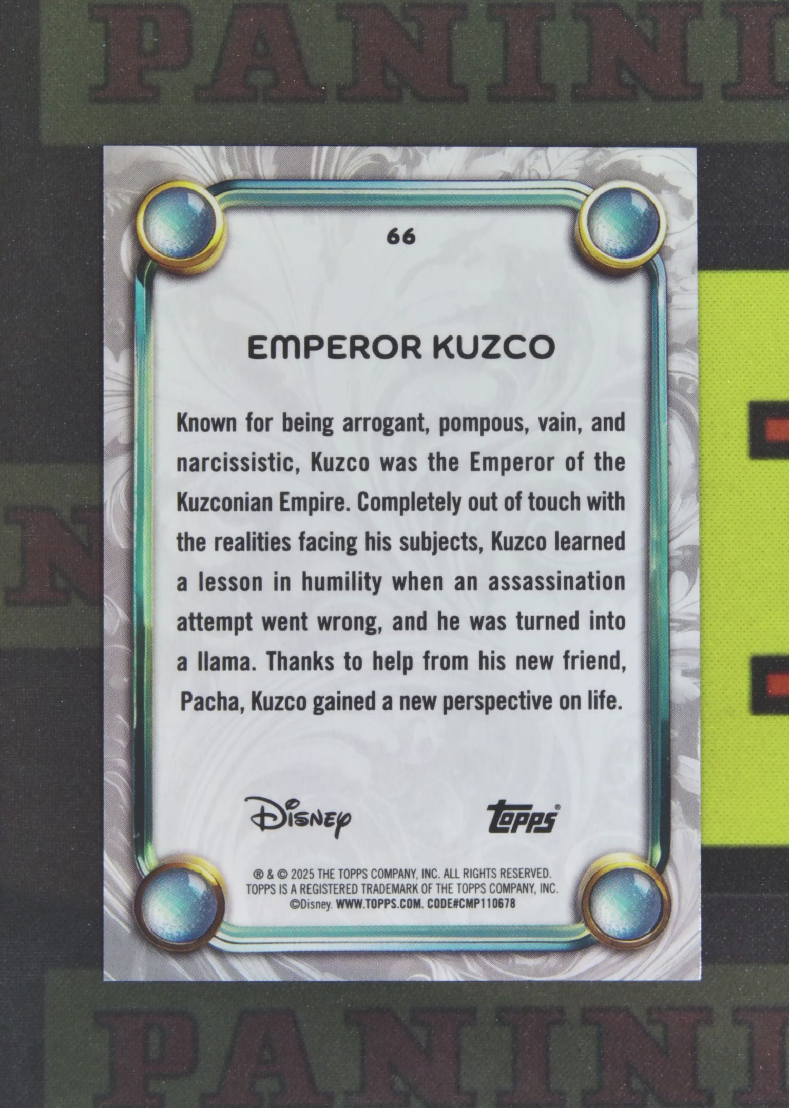 2025 Topps Disney Emperor Kuzco Nirvana Project 库斯德 变身国王 50/50 尾编 金折 折射 迪士尼 卡品如图 收藏必备 panpan¥