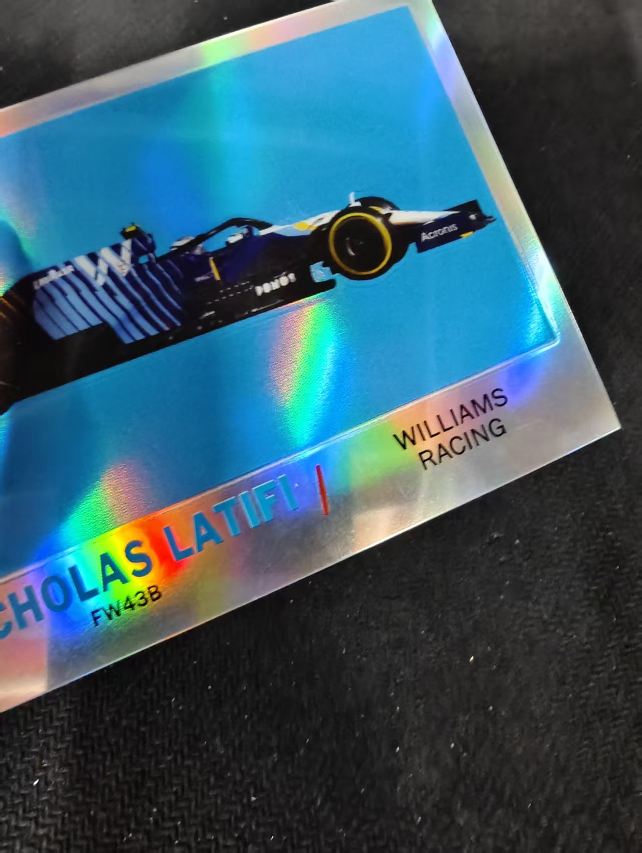 2021 Topps Chrome F1 Nicholas Latifi 尼古拉斯 拉提菲 银折 划痕 边角瑕疵 #NL