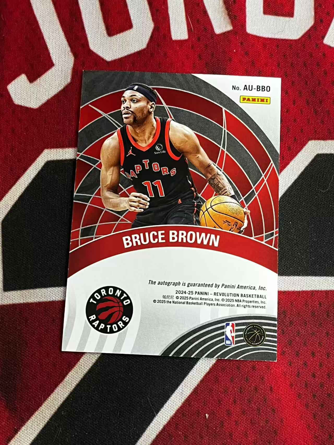 【接寄拍】2024-25 PANINI REVOLUTION 革命系列 猛龙 布鲁斯布朗 签字卡 点点折 折射 专收凑套必备【烂臭嘴拍卖】