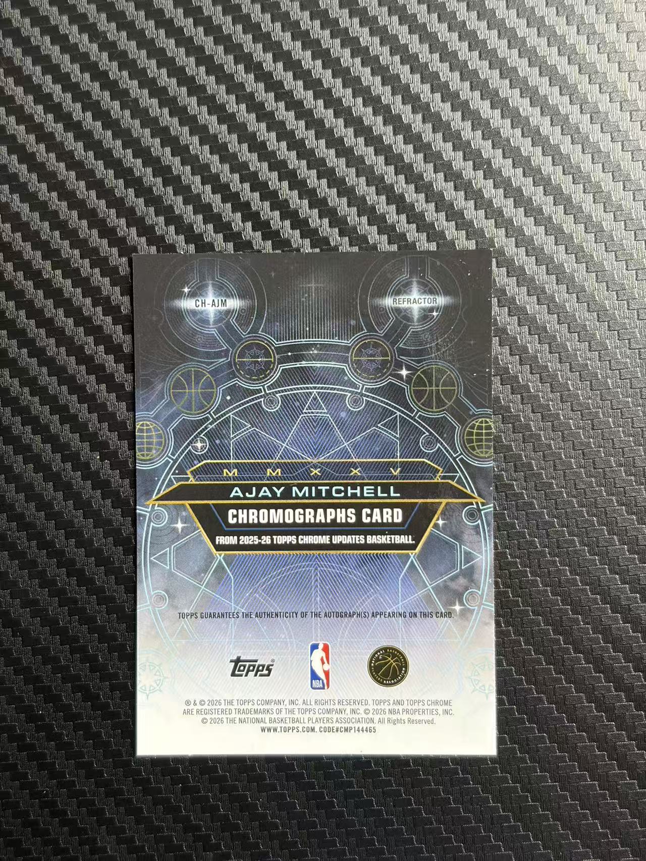 2026 Topps Chrome Ajay Mitchell 阿杰 米切尔 雷霆 签字 卡品如图 拍前看描述