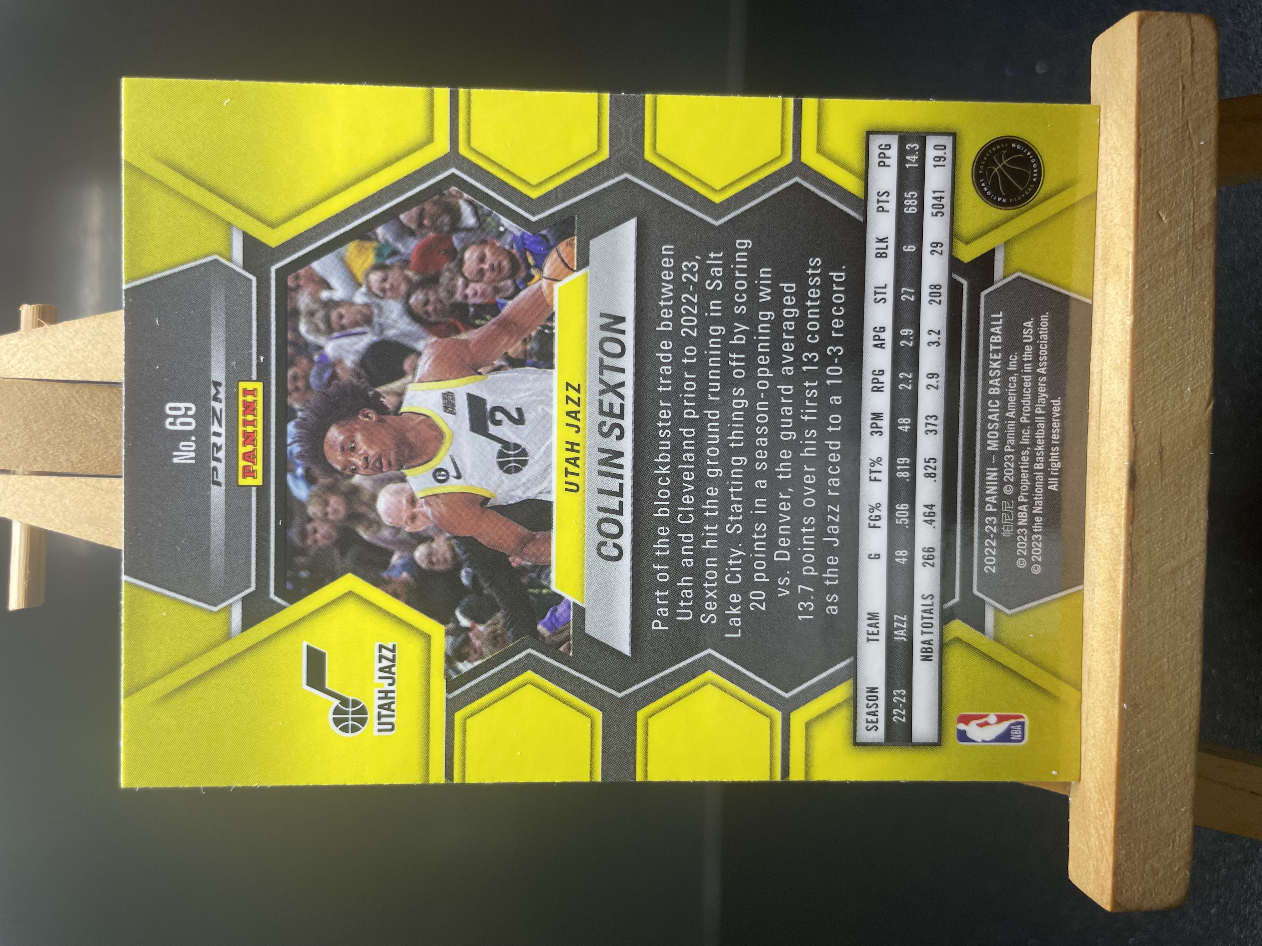 (B8) 2022-23 PANINI 马赛克 折射 科林 塞克斯顿 爵士 近期大热球星 收藏凑套必备 卡品如图 !!!