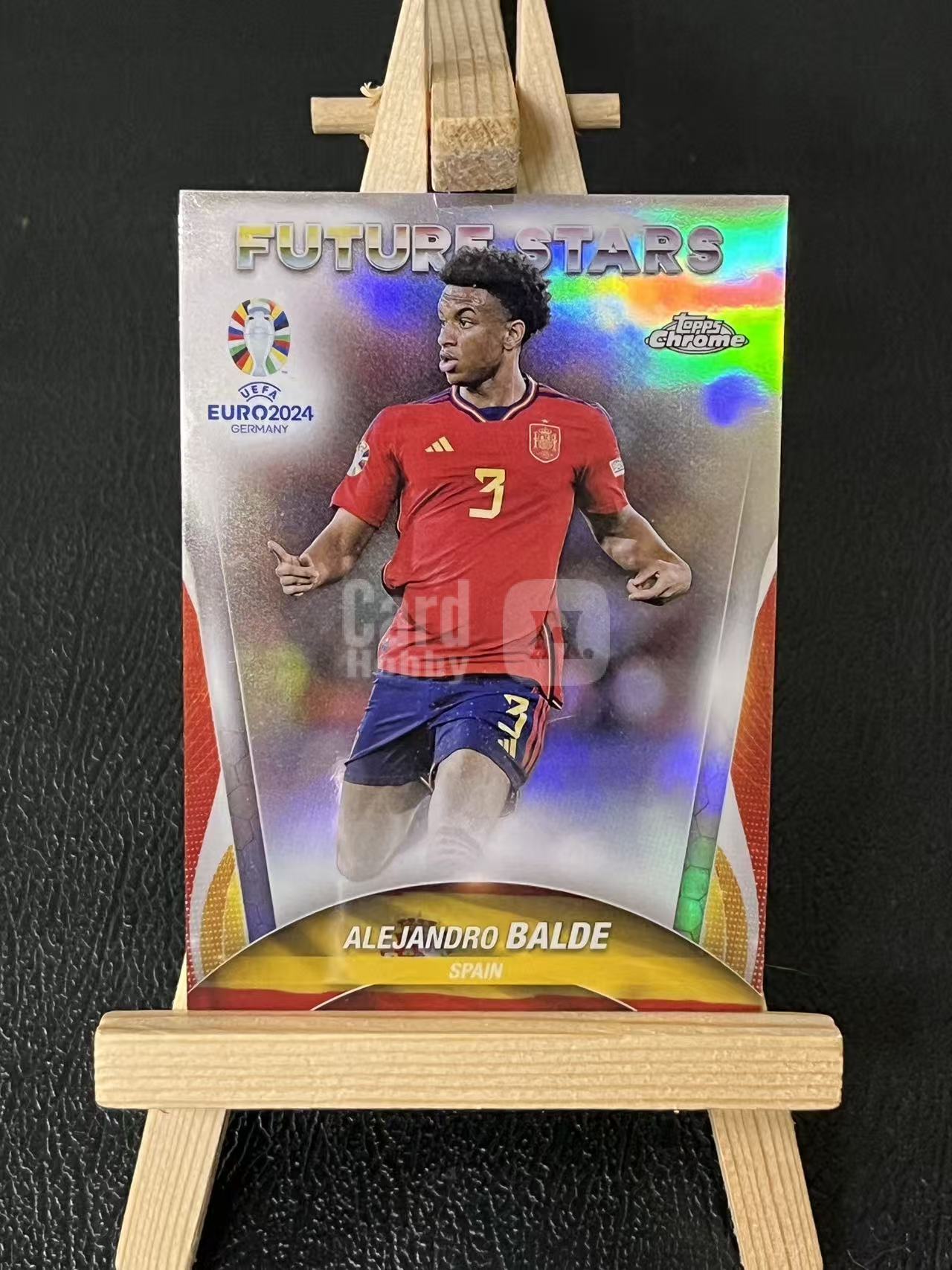 2024 Topps Chrome Alejandro Balde 巴尔德 西班牙 银折 欧洲杯 实卡精美 卡品如图 LA-1