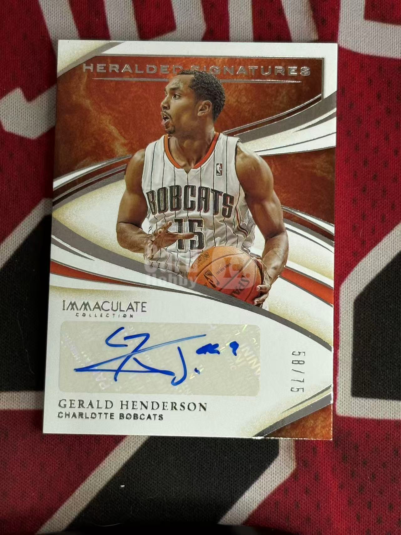 2019-20 PANINI IMMACULATE Gerald Henderson 爱咪咪系列 山猫名宿 杰拉德亨德森 75编 签字卡 HERALDED签 专收凑套必备【烂臭嘴拍卖】