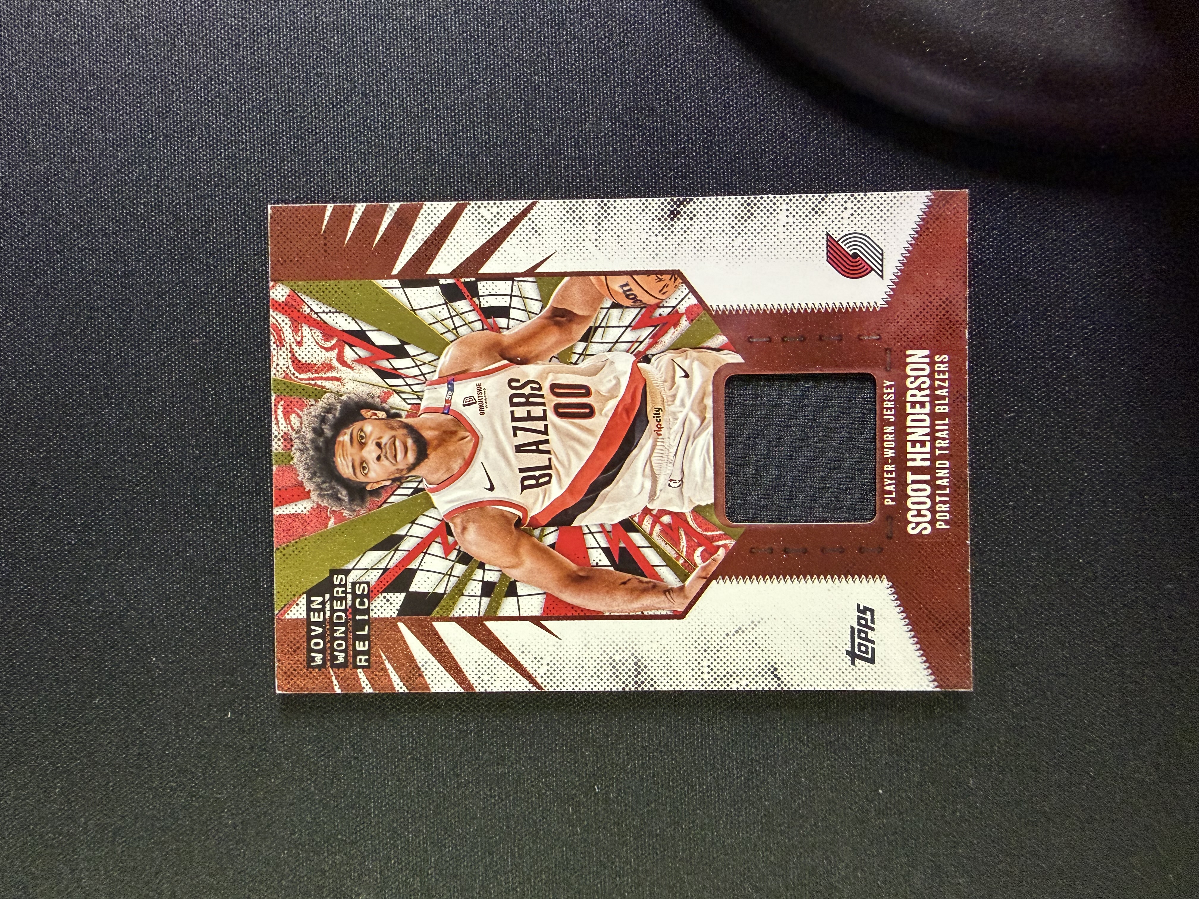 2025-26 Topps Holiday Mega Scoot Henderson 斯库特 亨德森 开拓者 球衣 物料 PPP