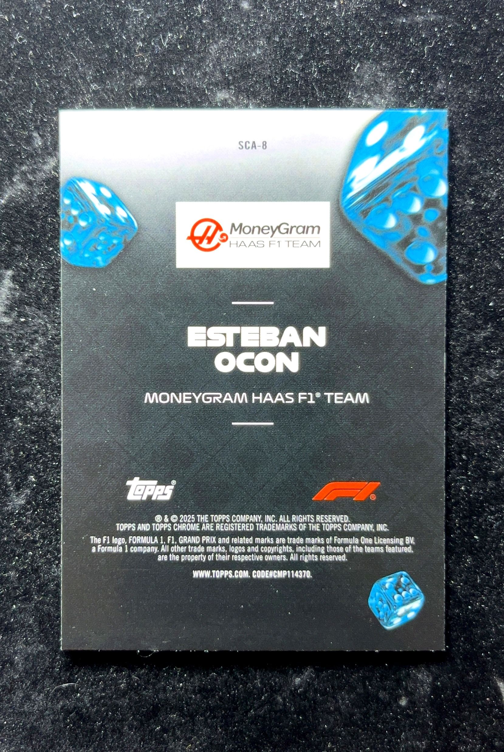 【小白1%代卖】2025 Topps Chrome 扑克牌特卡 Esteban Ocon 埃斯特班·奥康 银折 折射 卡品如图 高价值 #SCA-B MoneyGram Haas F1 0629