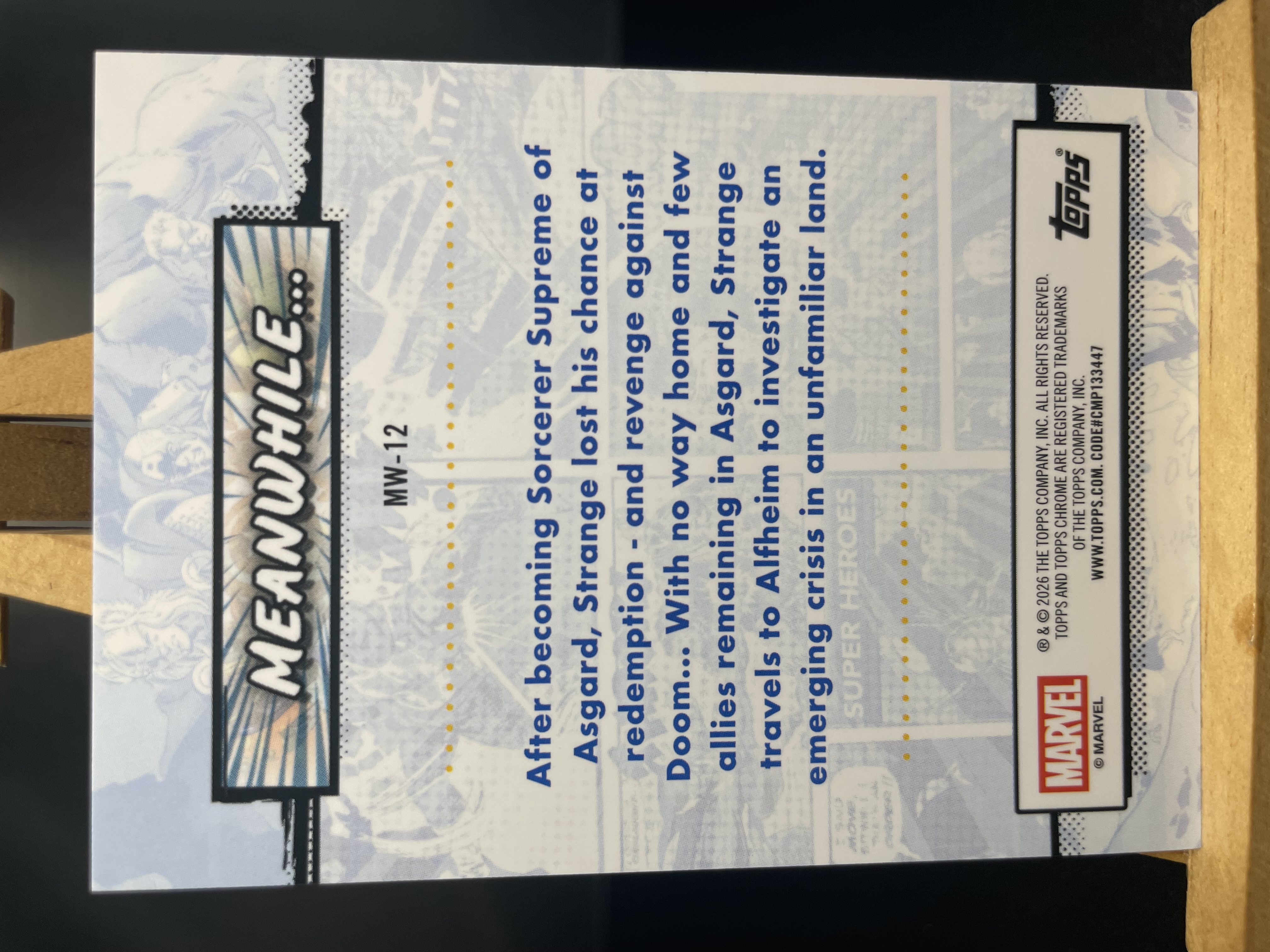 (B5)2026 TOPPS MARVEL 折射 奇异博士全新征程 实卡好看 收藏凑套必备 卡品如图 !!!