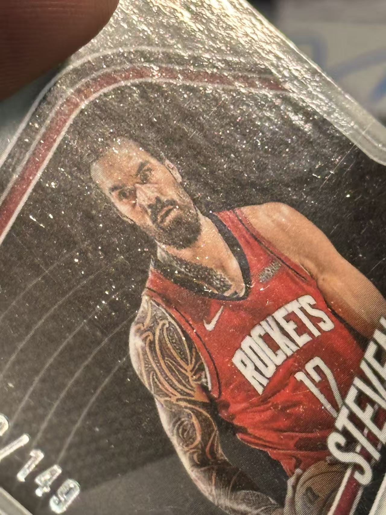 2024-25 Panini Prizm Black Steven Adams 【欧卡体育】pz 海王 亚当斯 149编 紫碎冰折 火箭 轻印痕如图(YDD)