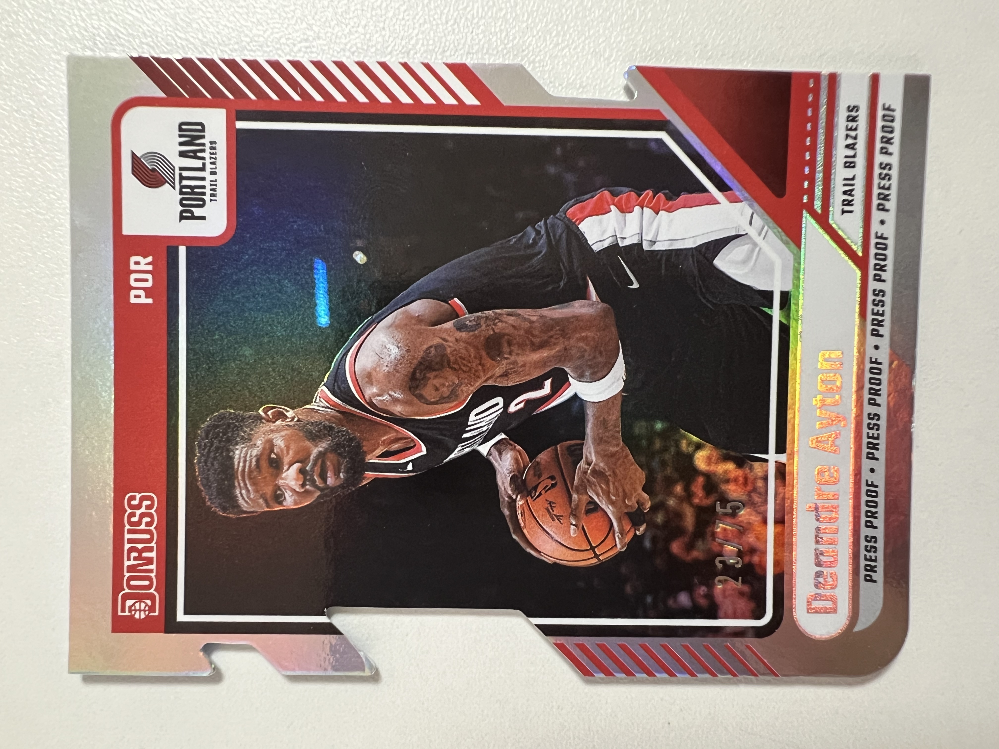 2024-25 Panini Donruss Deandre Ayton 23/75编 德安德烈 艾顿 杜蕾斯 异形 HH02 收藏凑套 卡品如图