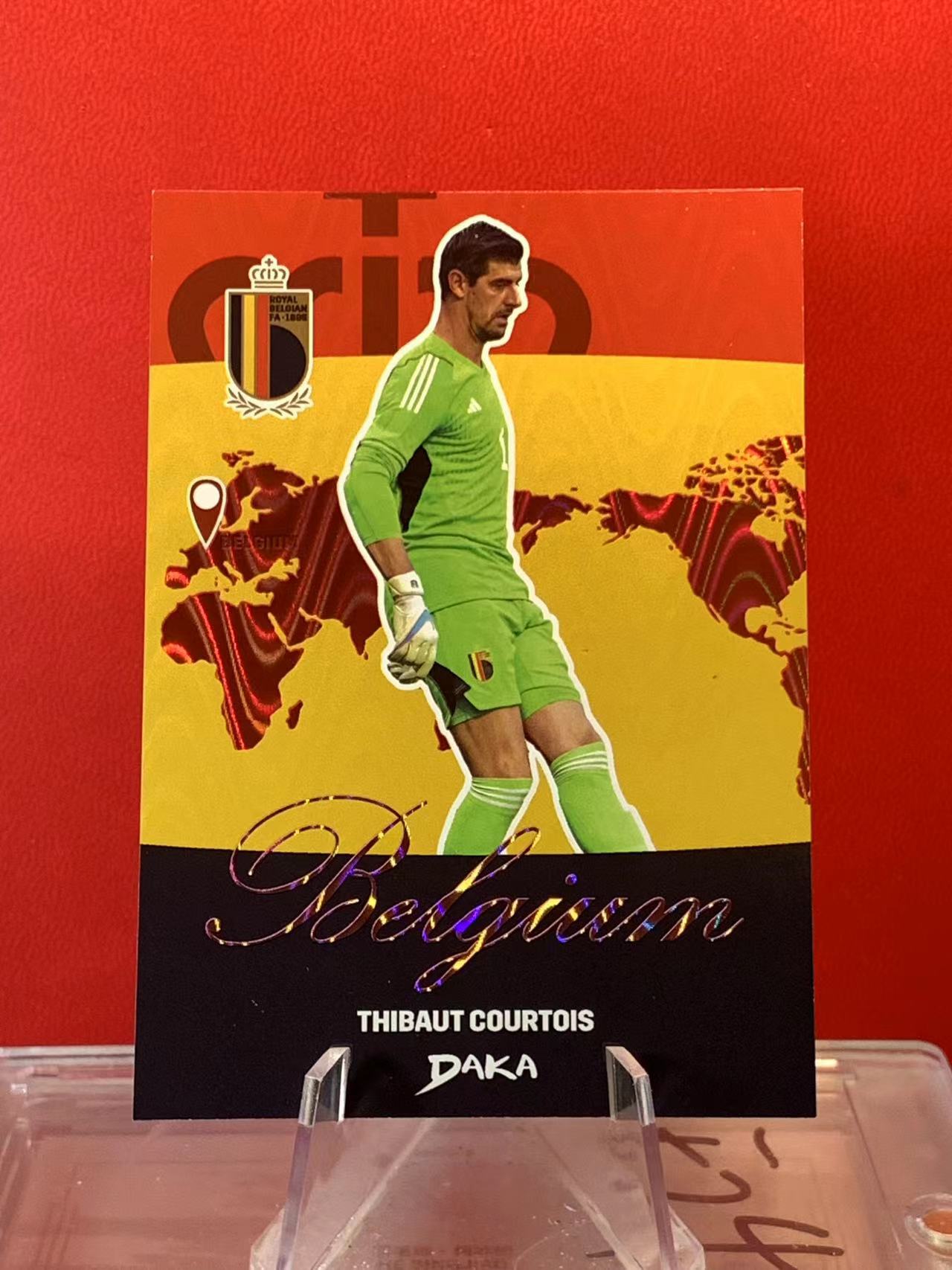 (詹叔代拍)2024-25 DAKA 达咖 比利时 足球国家队 队盒 THIBAUT COURTOIS 比利时 库尔图瓦 皇马 门将 20/50编 卡品如图 顺丰寄付 泰山