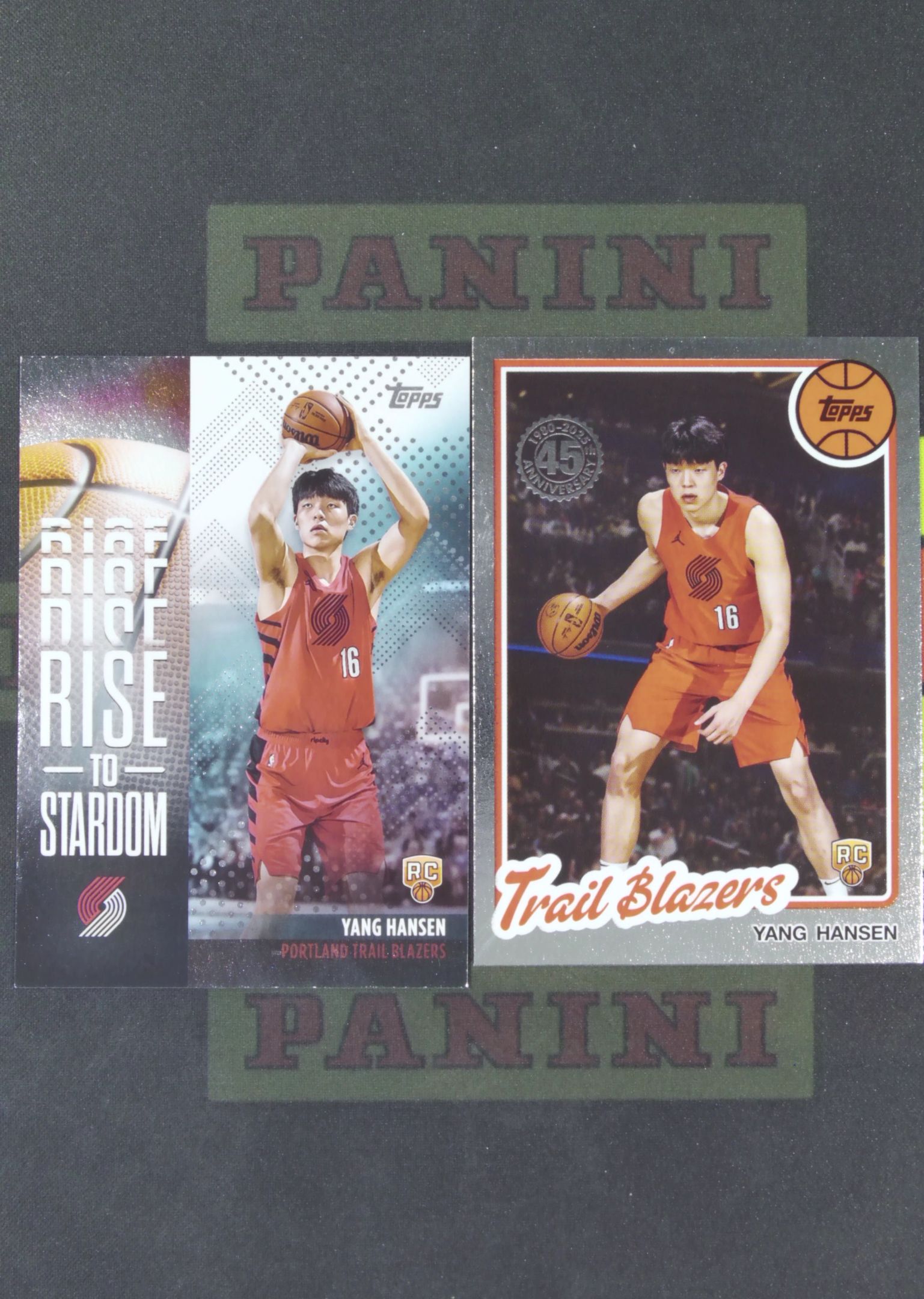 2025-26 Topps Flagship Yang Hansen RC Nirvana Project 杨瀚森 开拓者 新秀 2张lot 特卡 复古 卡品如图 收藏必备 Troy1