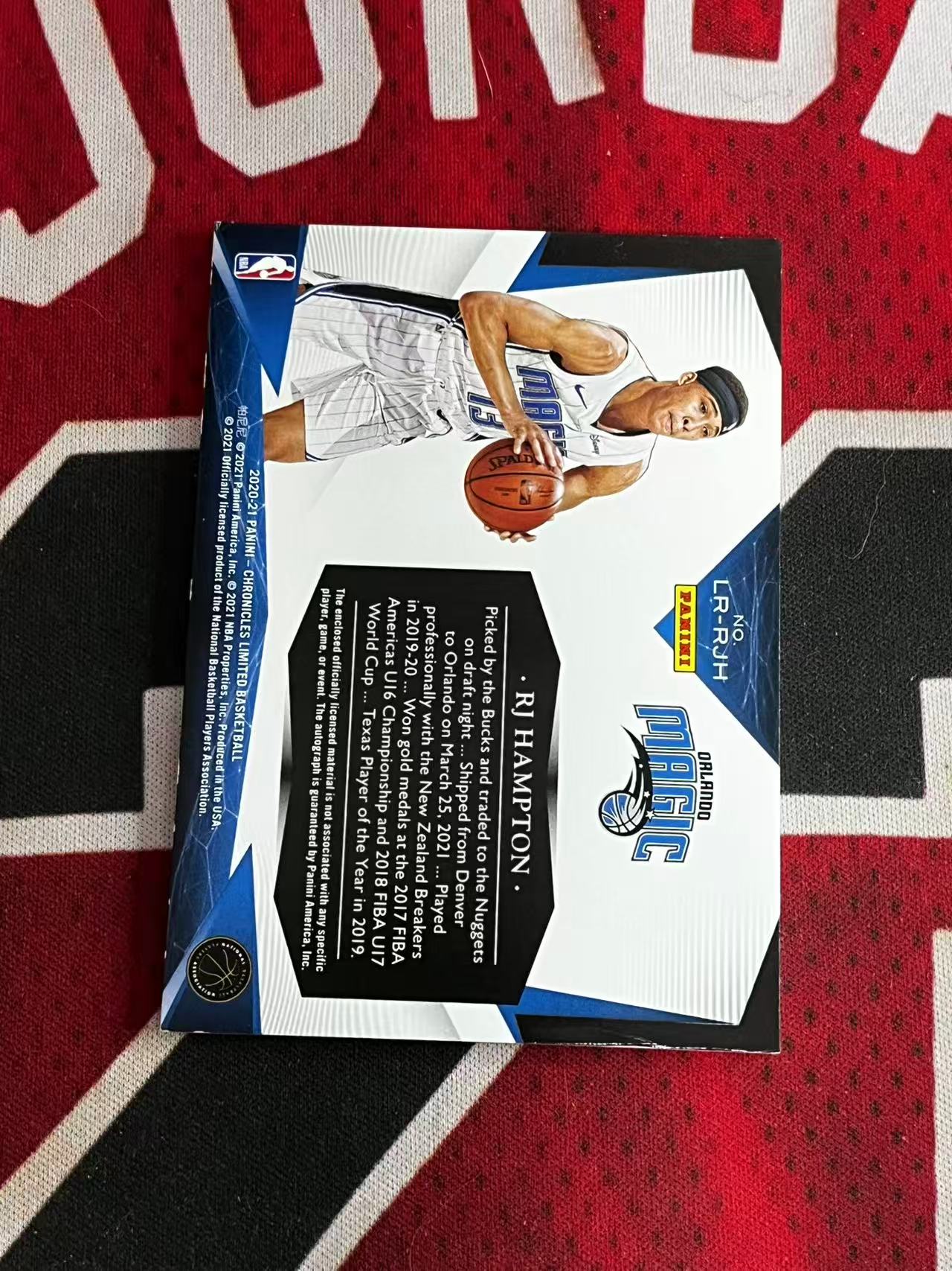 【接寄拍】2020-21 PANINI LIMITED 雷米特系列 魔术 新秀RC RJ汉普顿 25编 低编 RPA 新秀亲穿落场多色PATCH球衣物料切割签字卡 实物签字卡【烂臭嘴拍卖】