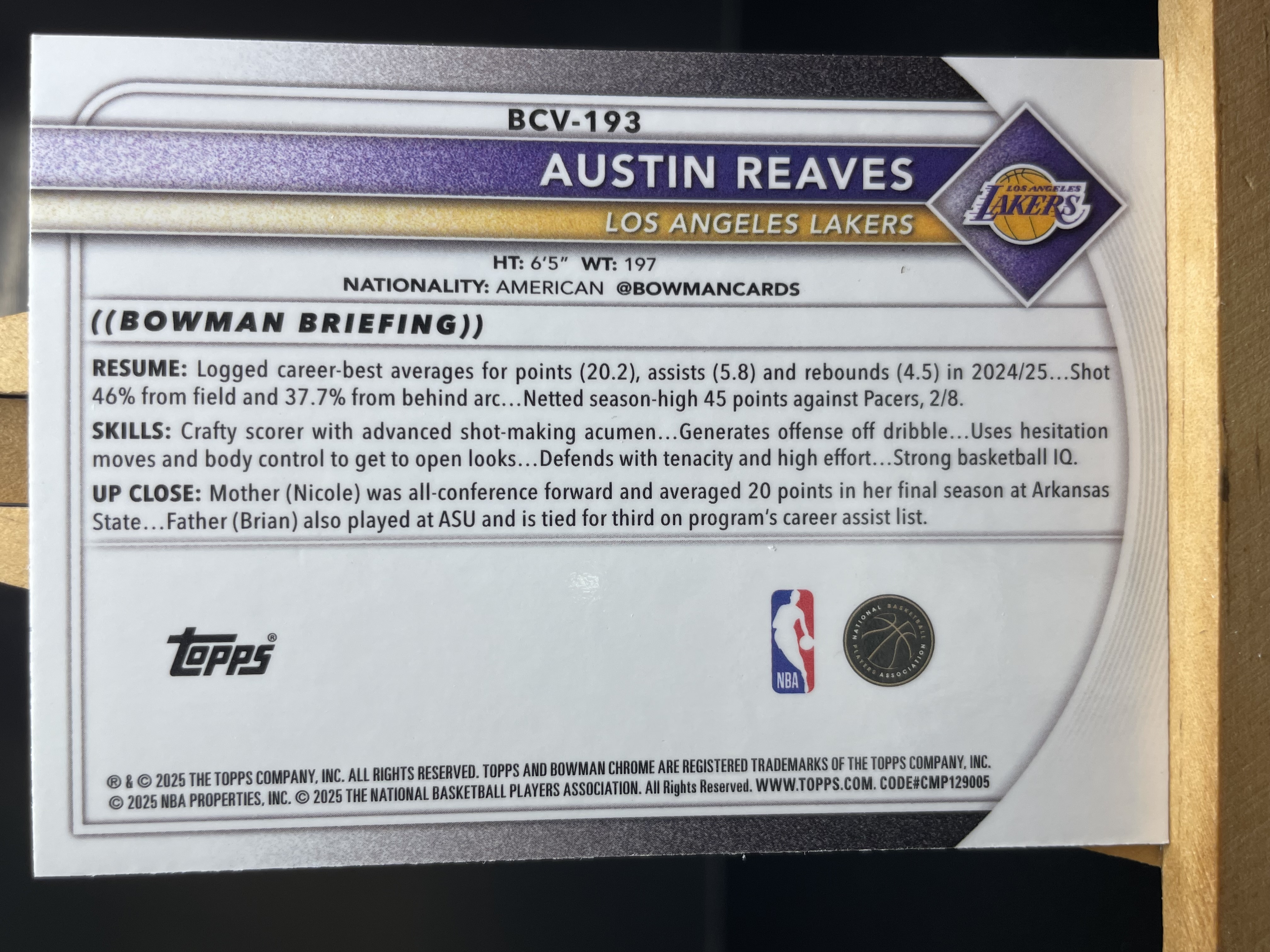 (A1) 2025 TOPPS MOJO折 里弗斯 湖人 近期大热球星 收藏凑套必备 卡品如图 !!!