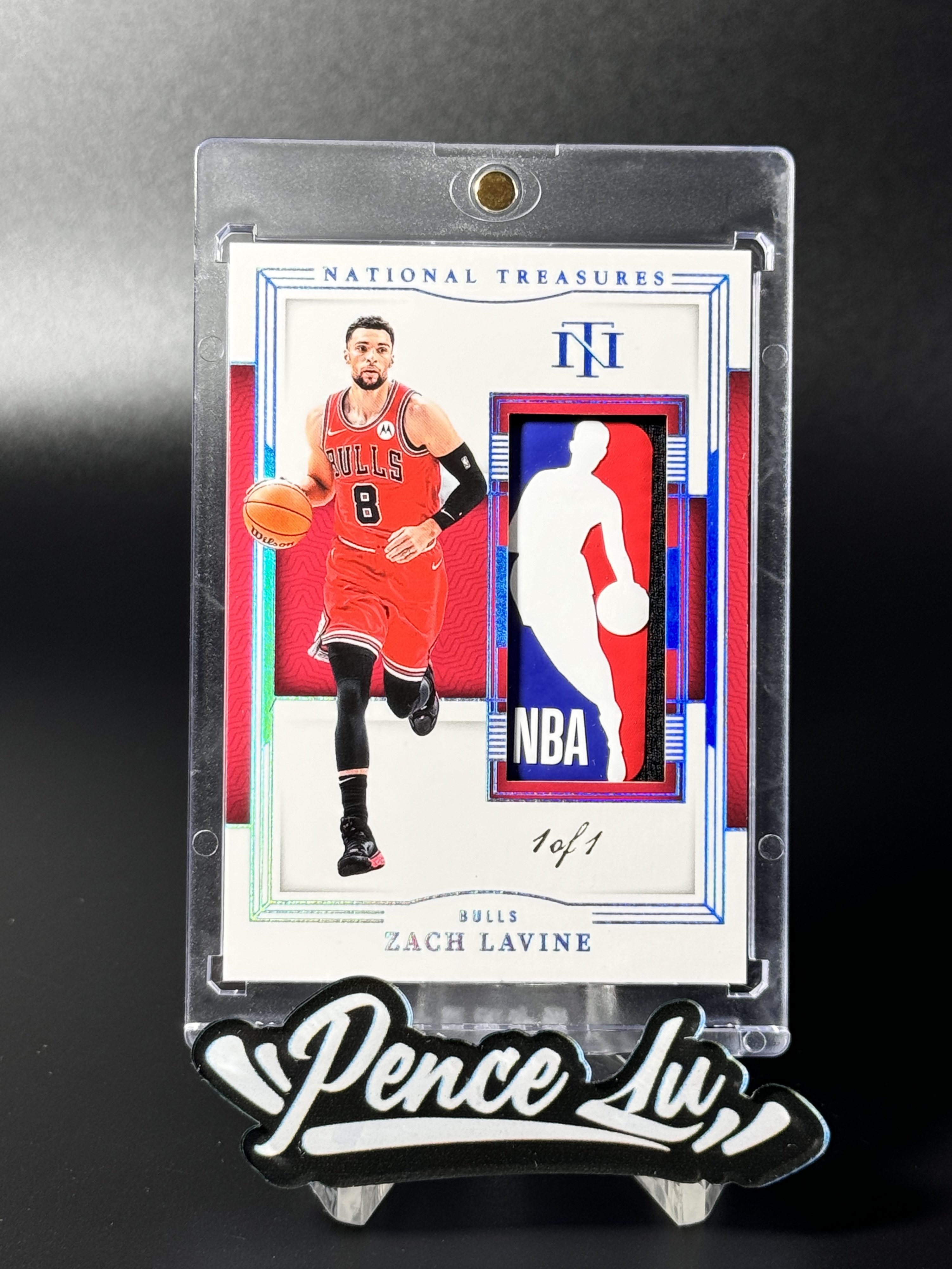 【喷子拍卖】2023-24 National Treasures Zach LaVine 国宝 芝加哥公牛 扣篮王 扎克 拉文 logoman 一编 湖水蓝闪 1of1 大hit卡 GU落场超有价 专收必备 包砖 微瑕看图 AABB