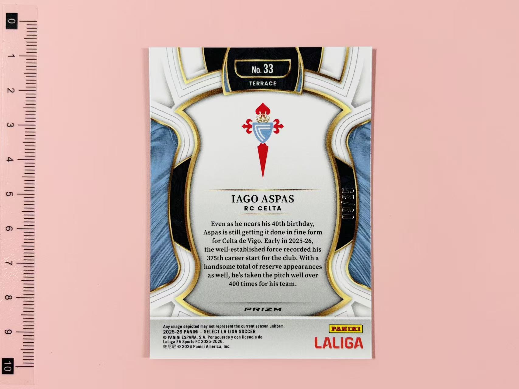 2025-26 panini select iago aspas 西甲 塞尔塔 亚戈 阿斯帕斯 扎染折 /25编 接代拍不到付YY