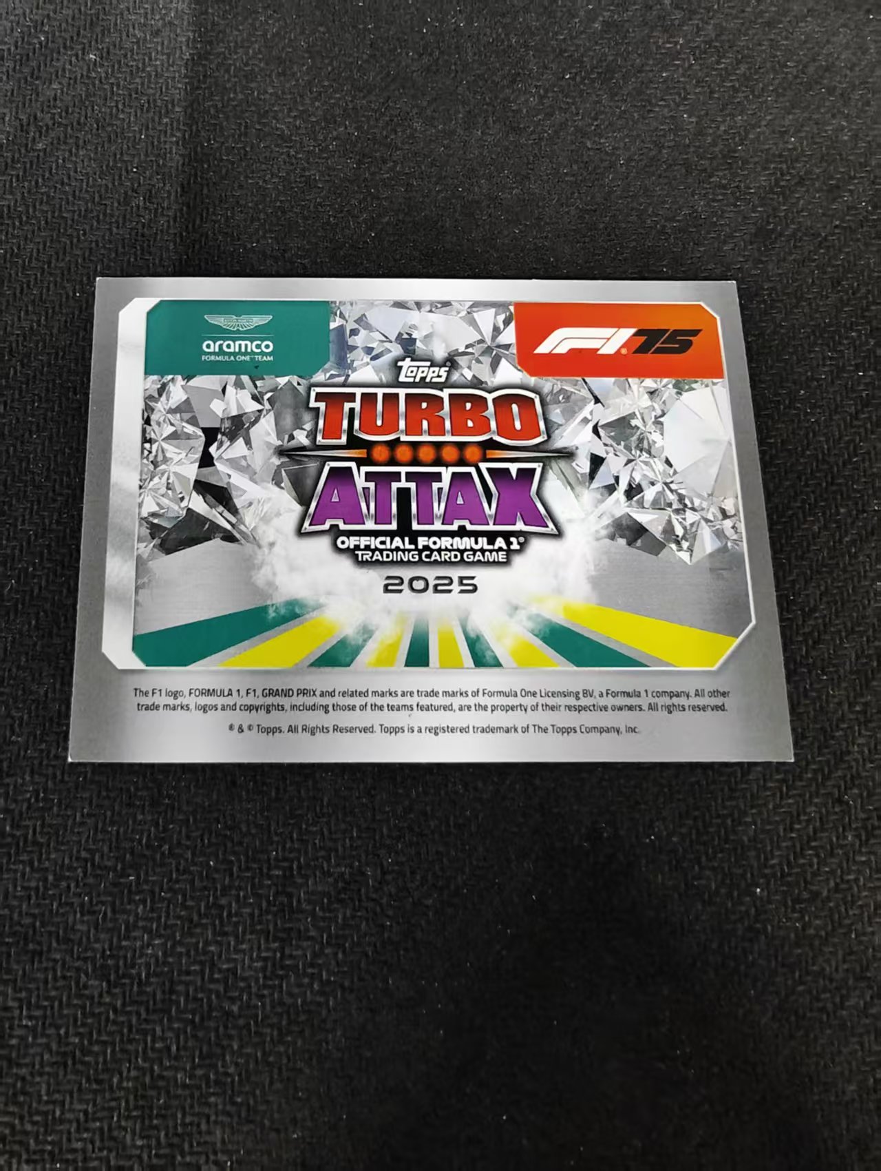 2025 Topps Turbo Attax F1 Lance Stroll 兰斯 斯特罗尔 游戏版 划痕 边角瑕疵 #103