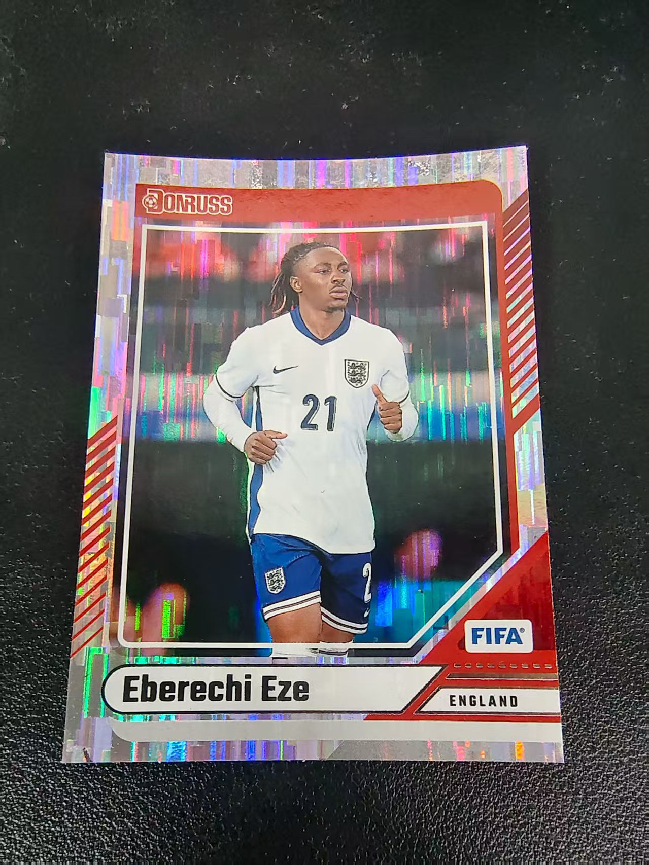 【可合并,不累计】 2024-25 Panini Donruss Eberechi Eze 伊泽 热刺 英格兰 瀑布折 FIFA 杜蕾斯 边角瑕疵 #60