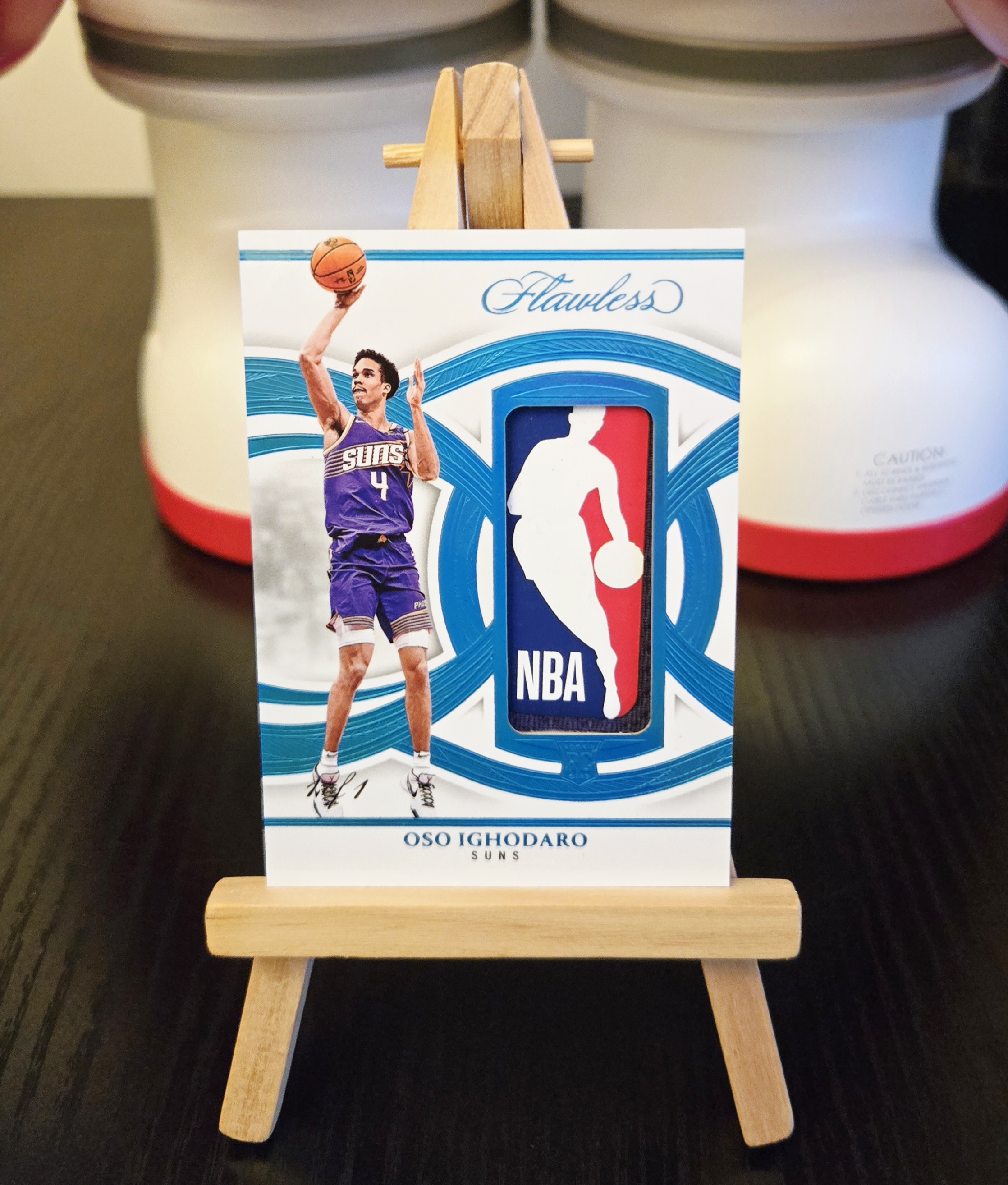 2024-25 Panini Flawless Oso Ighodaro 篮球手提 太阳 新秀RC 伊戈达罗 1/1编 oneofone 湖水蓝 logoman 单一平行 热门小妖 看涨 梦煜 奴