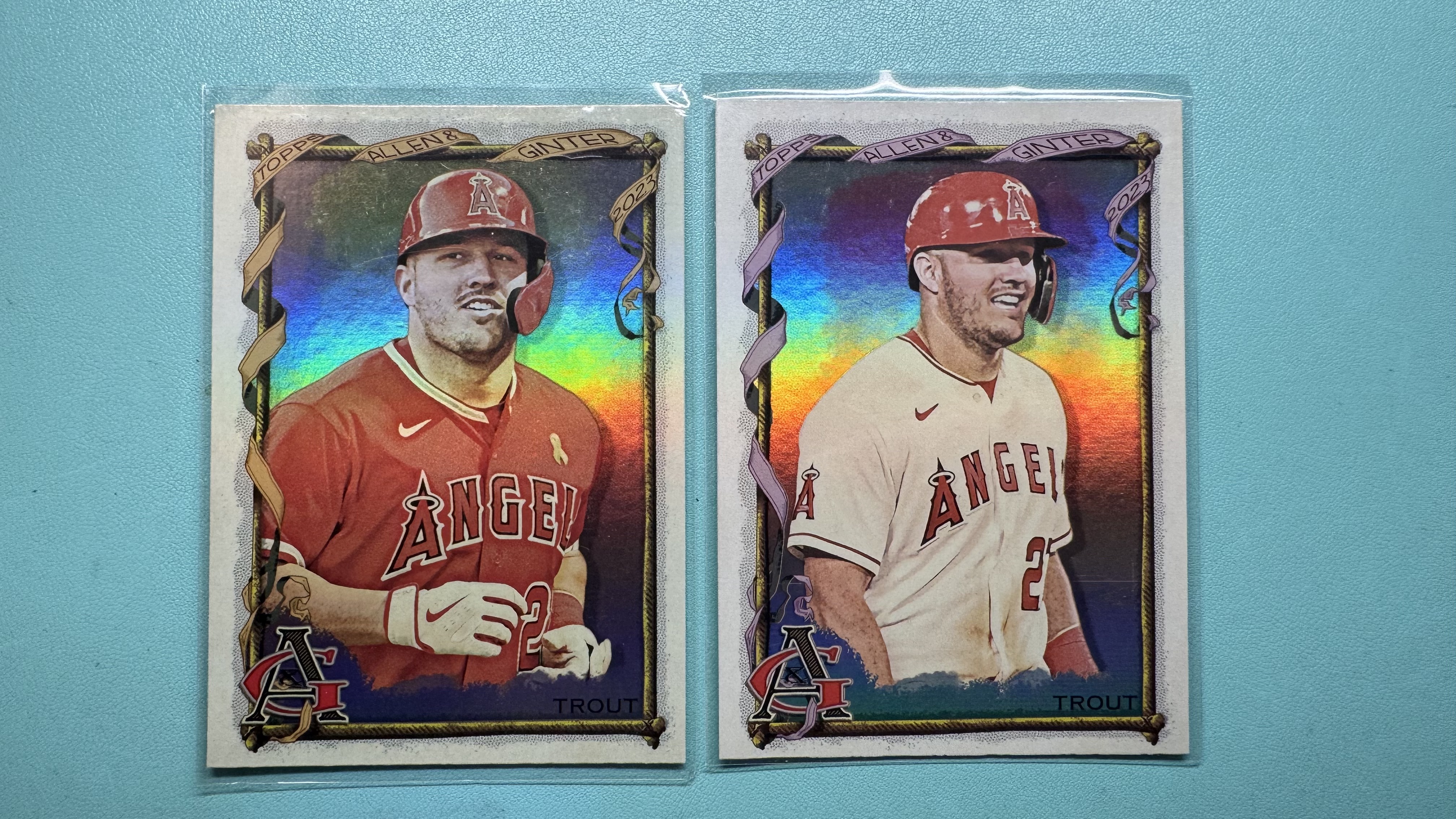 2023 Topps Allen & Ginter Mike Trout 鳟鱼 麦克 特劳特 全明星 闪卡 折射 base&变化版 #300编号以上SSP 凑套收藏必备 实卡好看 一图打包
