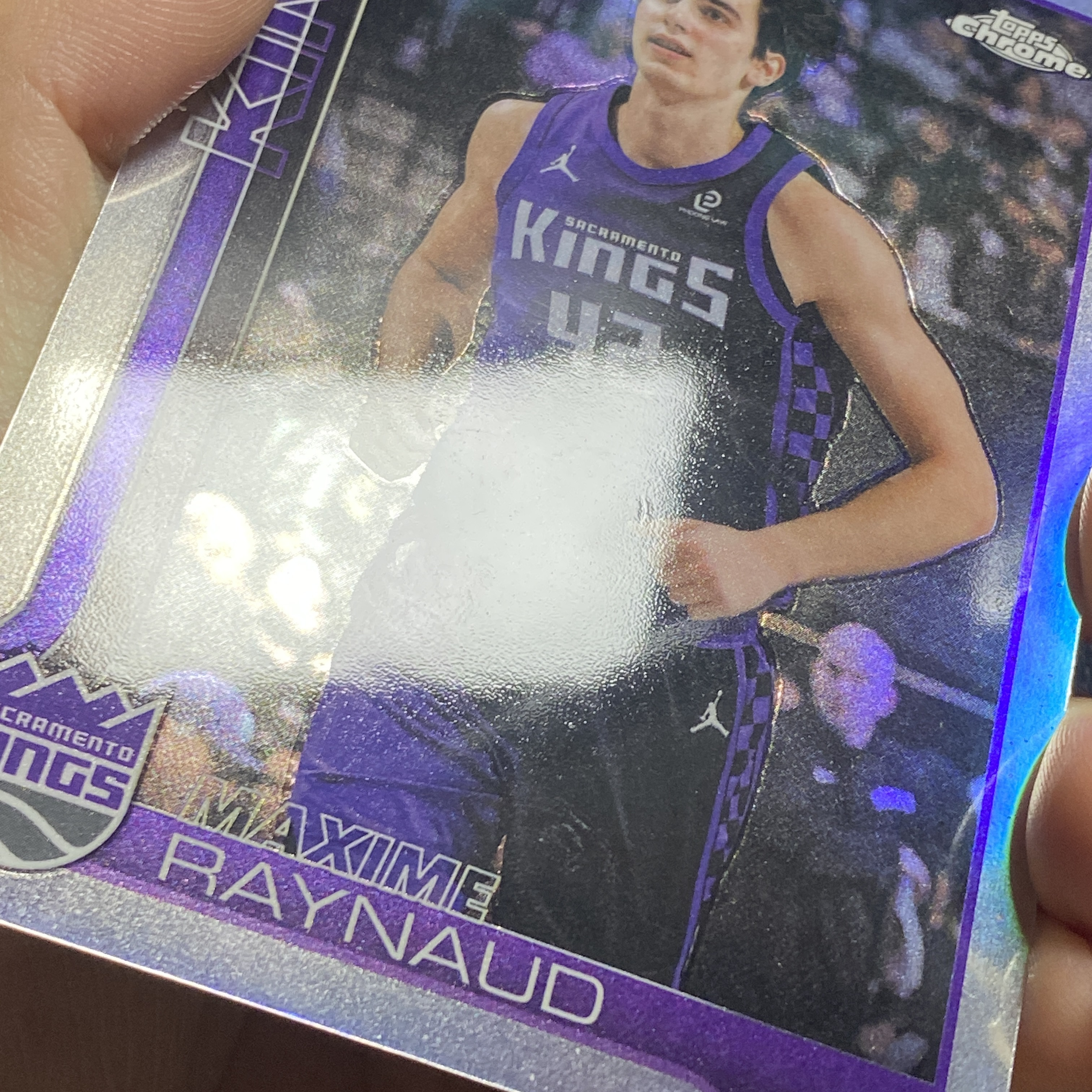【伦子】2026 TOPPS CHROME UPDATE RC 新秀 国王 MAXIME RAYNAUD 马克西姆 雷诺 银折 正base TCU 瑕疵见图 SAMM-12