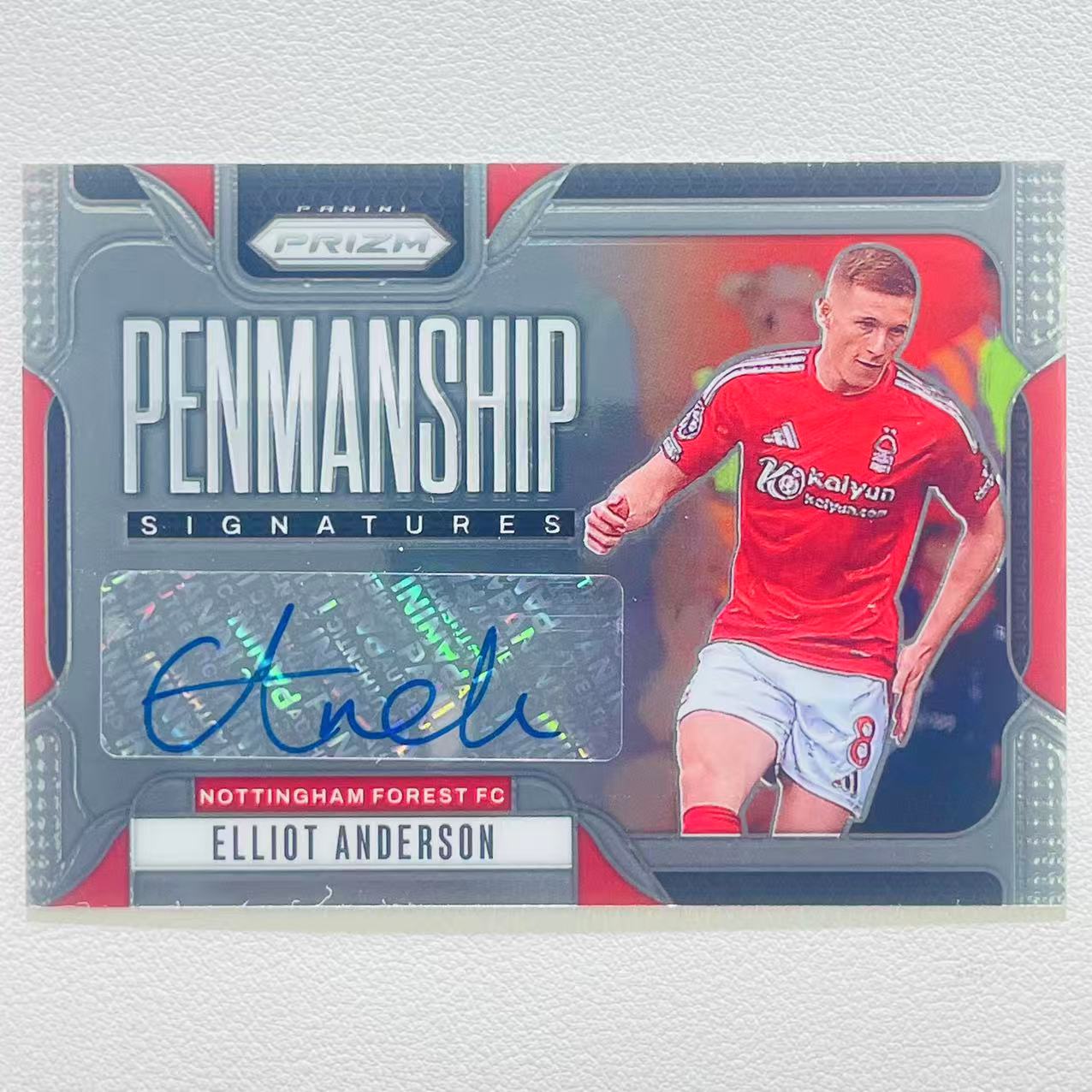 2024-25 Panini Prizm Elliot Anderson 英超PZ 英格兰 森林 纽卡 埃利奥特 安德森 签字 书法签 贝林厄姆萨卡帕尔默凯恩赖斯斯凯利福登罗杰斯埃泽恩瓦队友 B