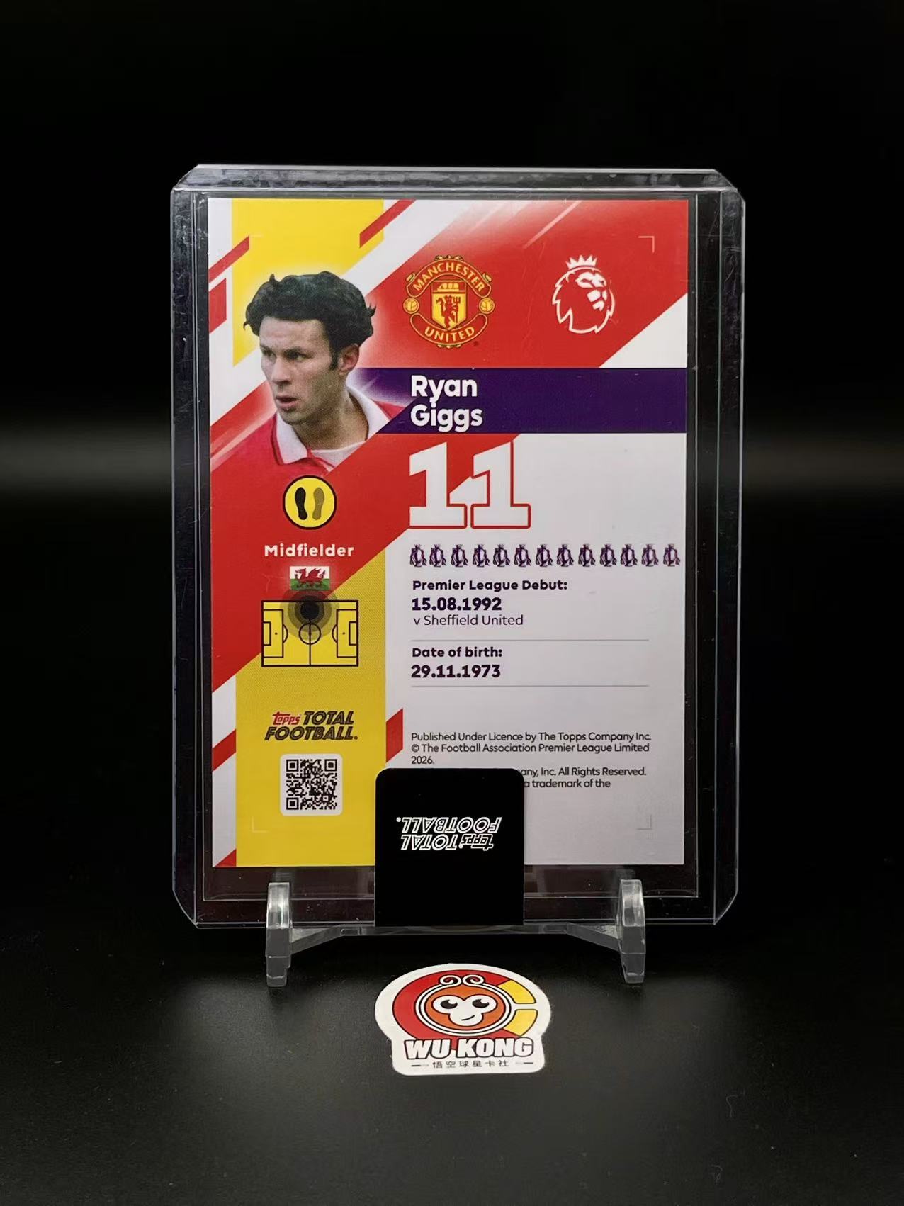2026 Topps Total Ryan Giggs 吉格斯 /99编 曼联 TOTAL 威尔士 名宿 实卡精美 值得收藏 投资必备【悟空拍卖】wd