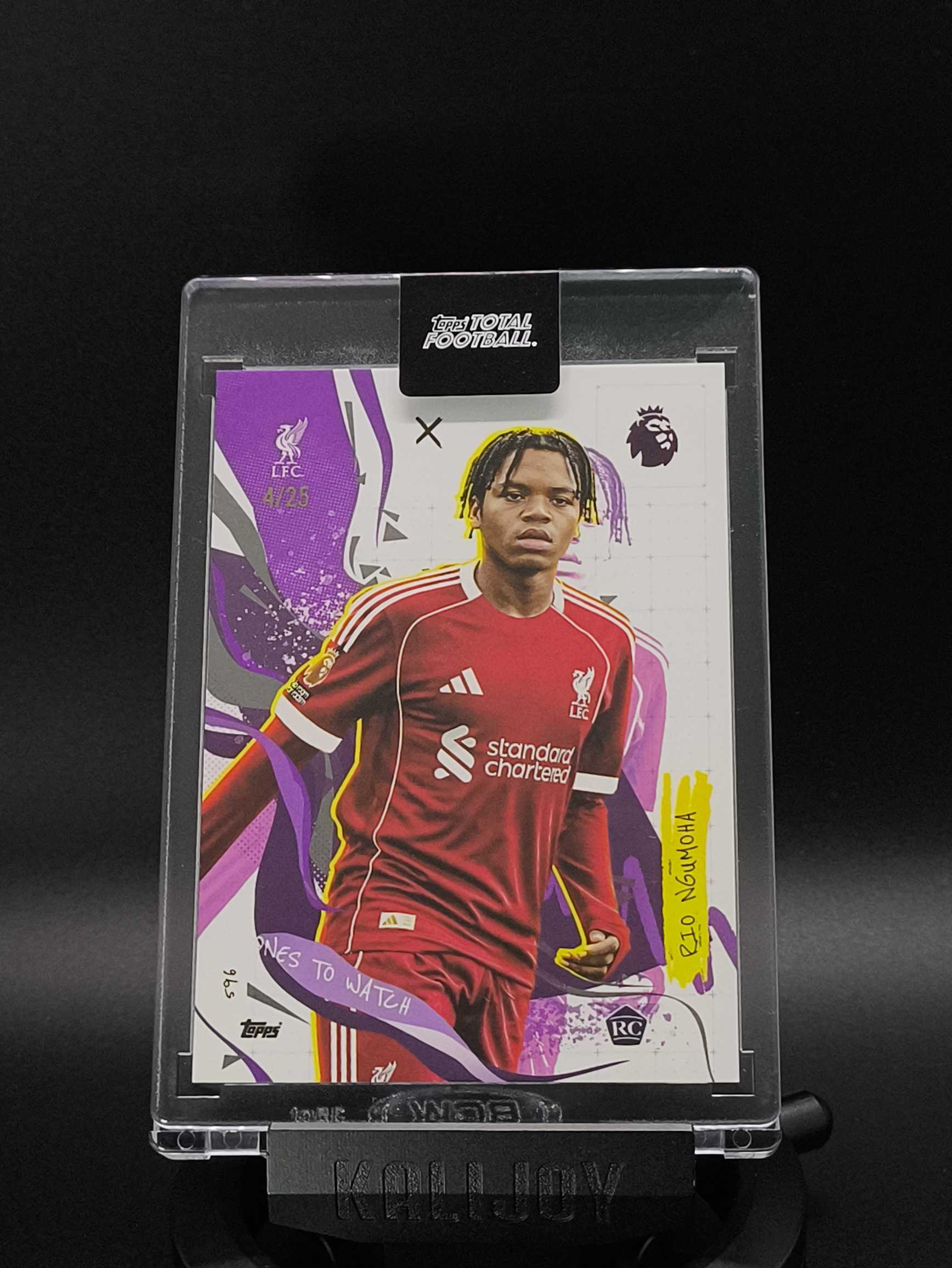 2025-26 Topps Total Football Rio Ngumoha 里奥・恩古莫哈 RC 利物浦 红军 利物浦超新星 英格兰 4/25编 英超 新秀 TTF 原封砖
