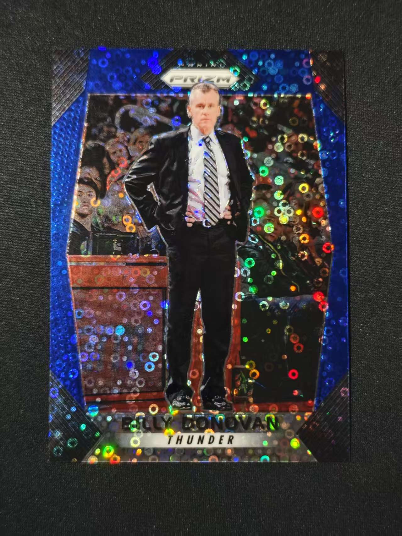 2017-18 Panini Prizm Billy Donovan Thunder 雷霆 教练 比利 多诺万 蓝泡泡折 蓝Disco折射 /175编 pz 卡品如图 凑套必备