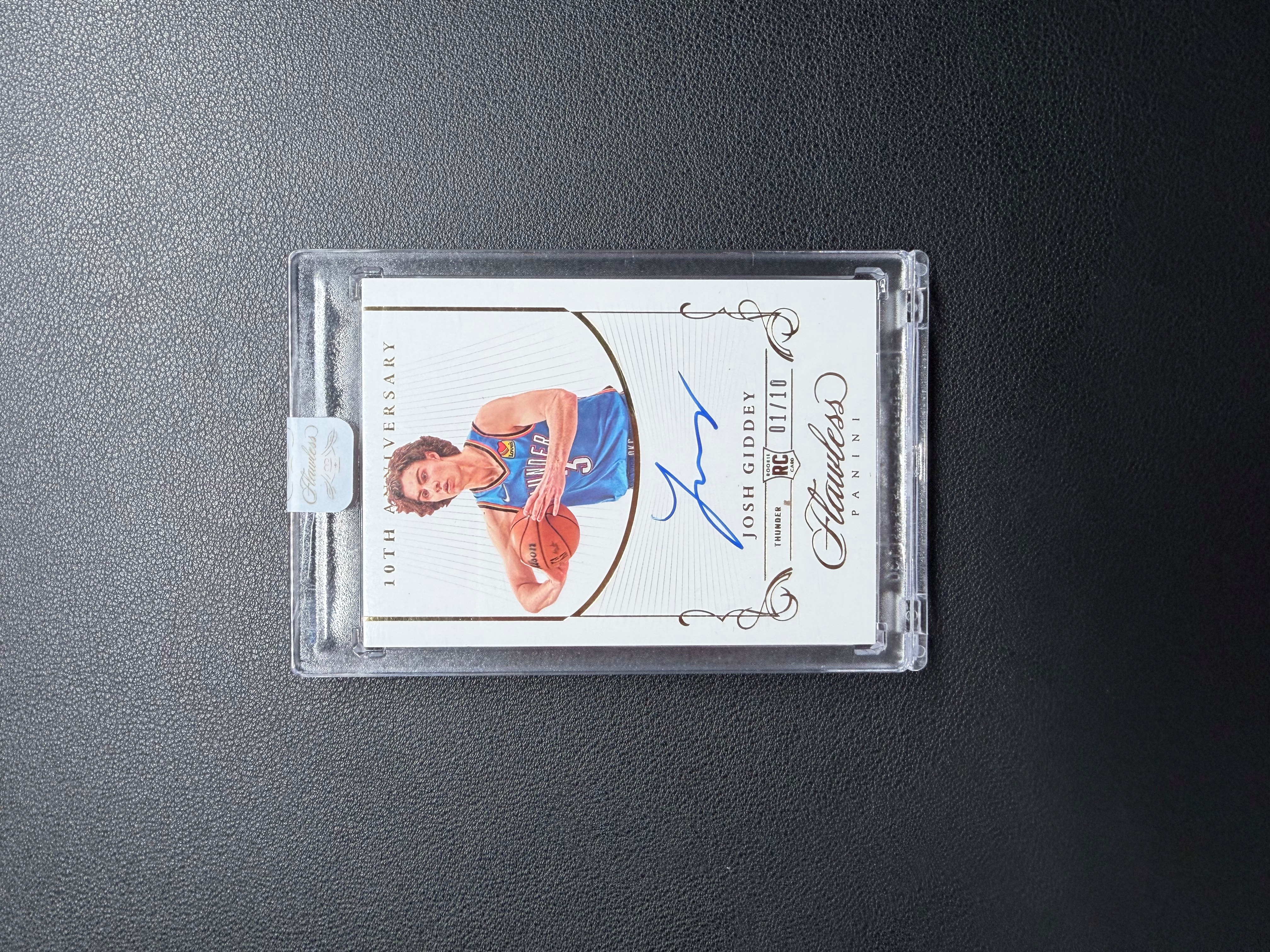 2021-22 Panini Flawless Josh Giddey RC 约什 吉迪 手提系列 新秀 10周年 金版10编 首编 卡签 签字 雷霆选图 公牛核心 三双 状态炸裂 原封砖 未来可期