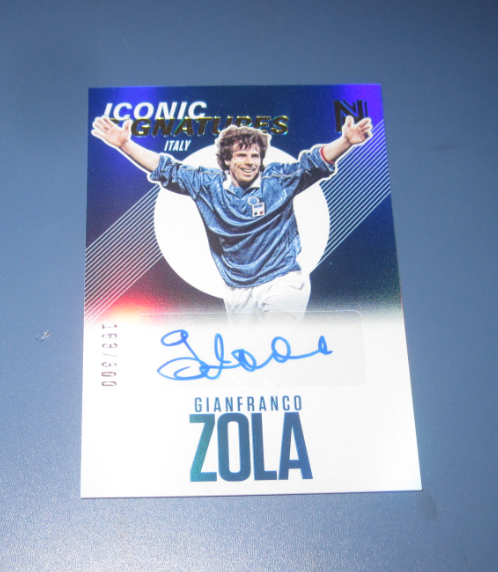 2017 Panini Nobility Gianfranco Zola 【hurrylin拍卖】 帕尼尼 贵族 元年 传奇 球星卡 签字卡 300编 意大利 佐拉 极微小瑕疵 品相如图
