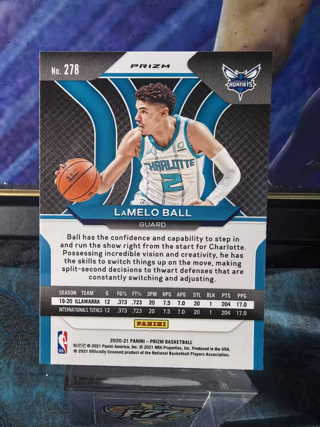 2020-21 Panini Prizm LaMelo Ball Pz 黄蜂 新秀RC 拉梅洛 鲍尔 三球 银折 正银折 base 值得珍藏 凑套 微瑕 收藏必备 狗夏
