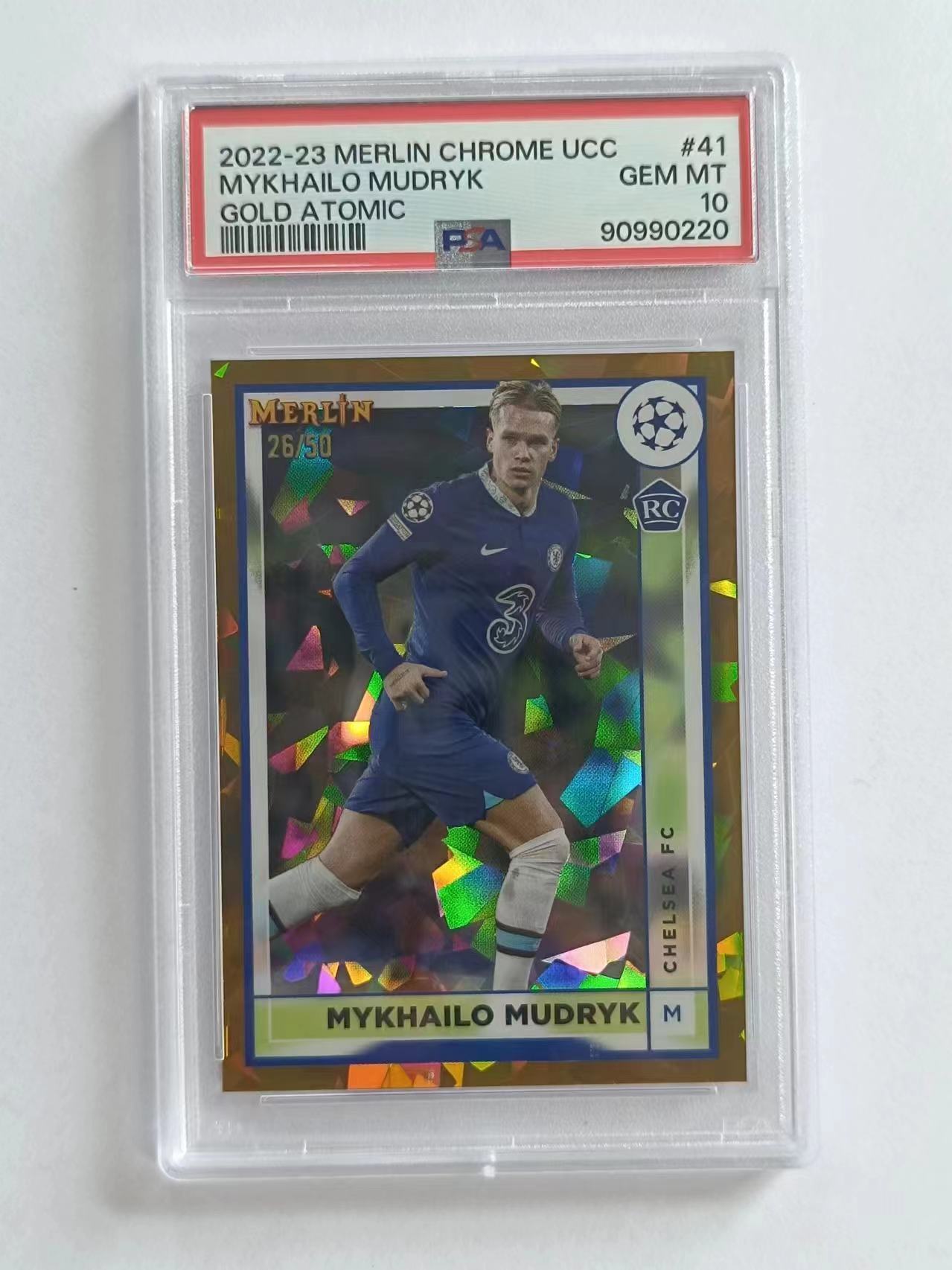 Carte Topps UEFA UCL 2022/23 Mykhaylo Mudryk RC - Shakhtar Donetsk, édition Simplicité