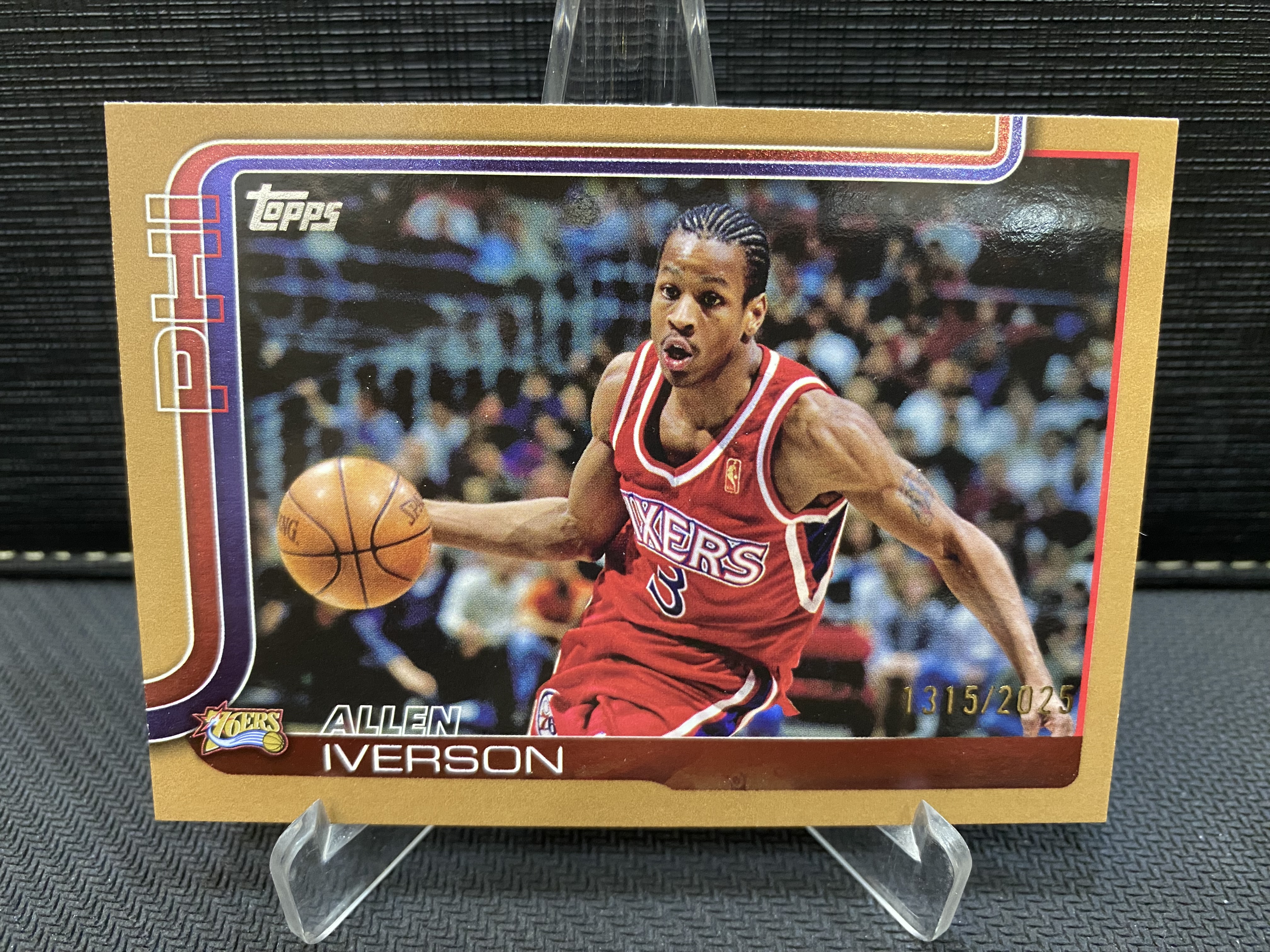 2025-26 Topps flagship Allen Iverson 76人 答案 AI 阿伦 艾弗森 折射 铜折 棕折 2025编 年份编 收藏必备 卡品如图 -砍王-【乌苏拍卖】