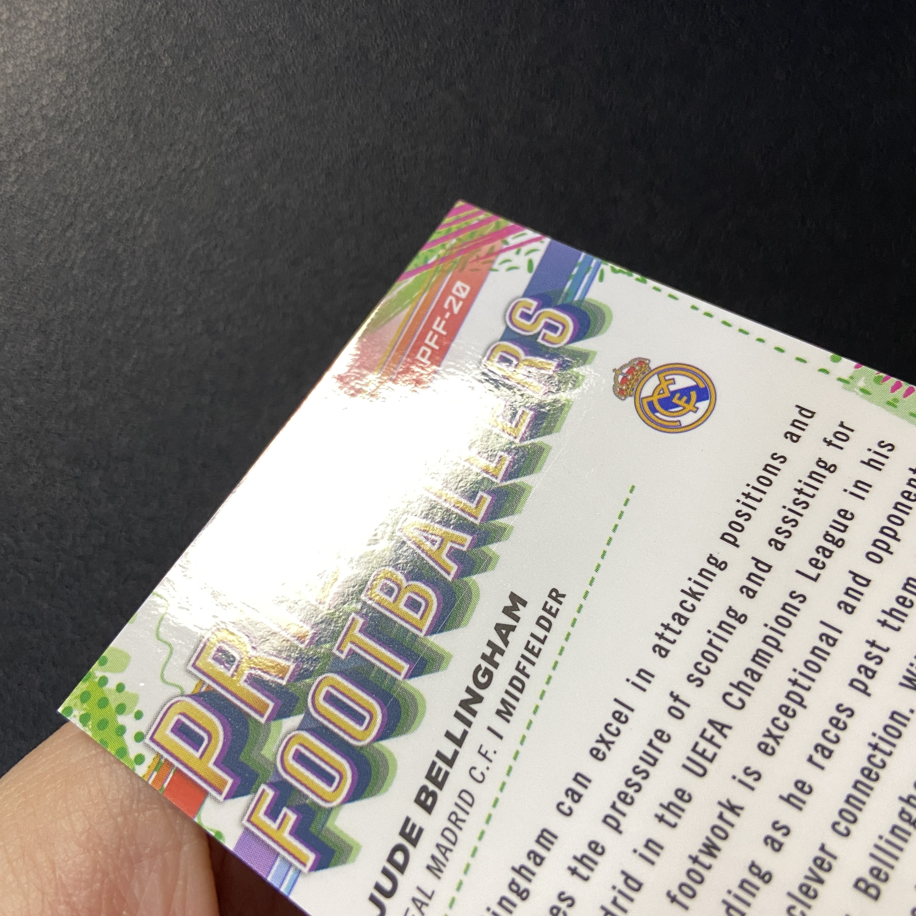 【拔脚代卖】2024 Topps Finest 欧冠 Jude Bellingham 贝林厄姆 多特蒙德 皇马 英格兰 泼墨特卡 大比例 ssp 红紫 38/60编收藏必备 瑕疵如图|拔脚白头H31
