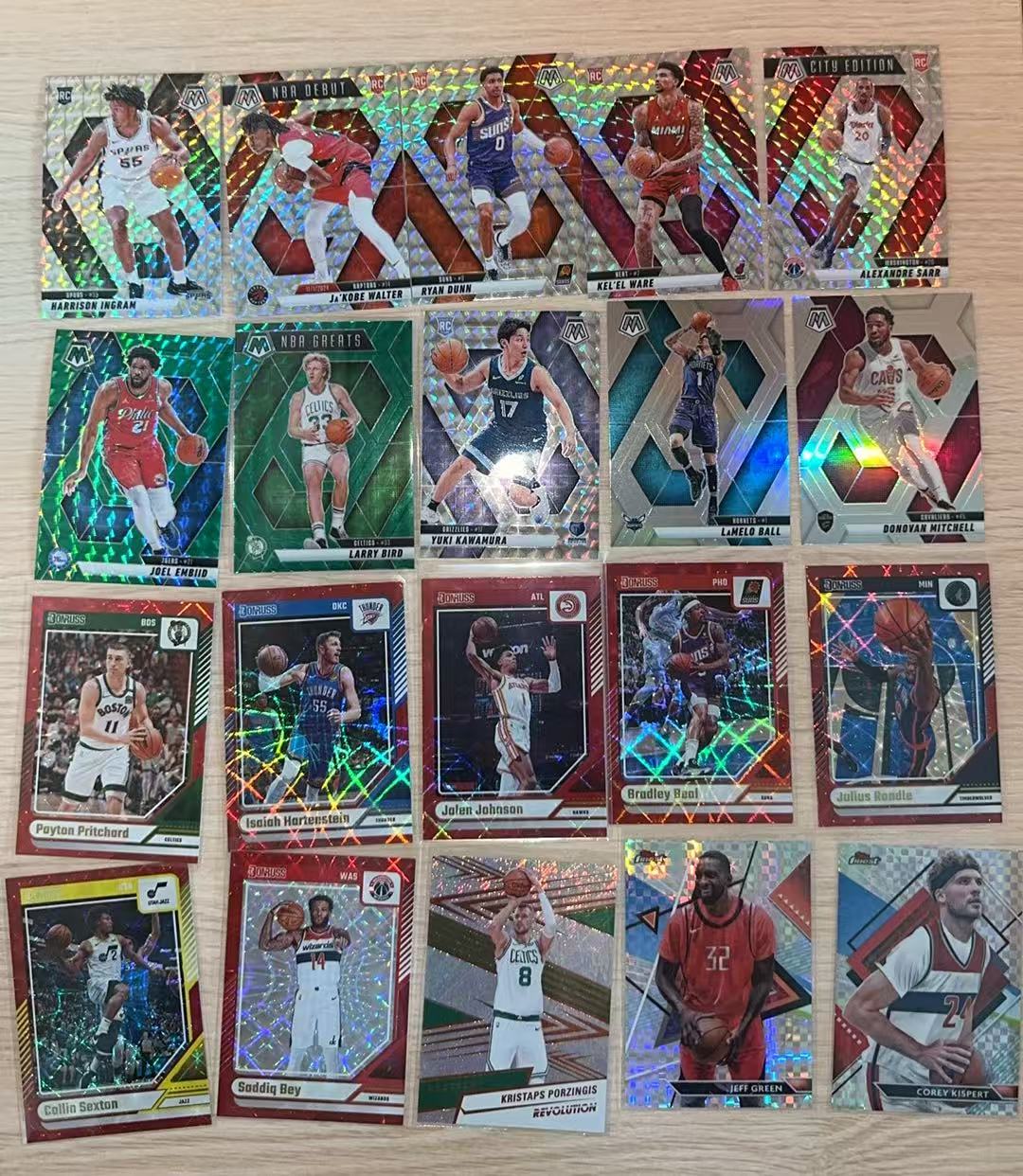 多年份 多系列 恩比德/伯德/三球/米切尔等20张折射 LOT 银折 碎冰折 马赛克折各种折 lot 打包 不保卡品【LUO】