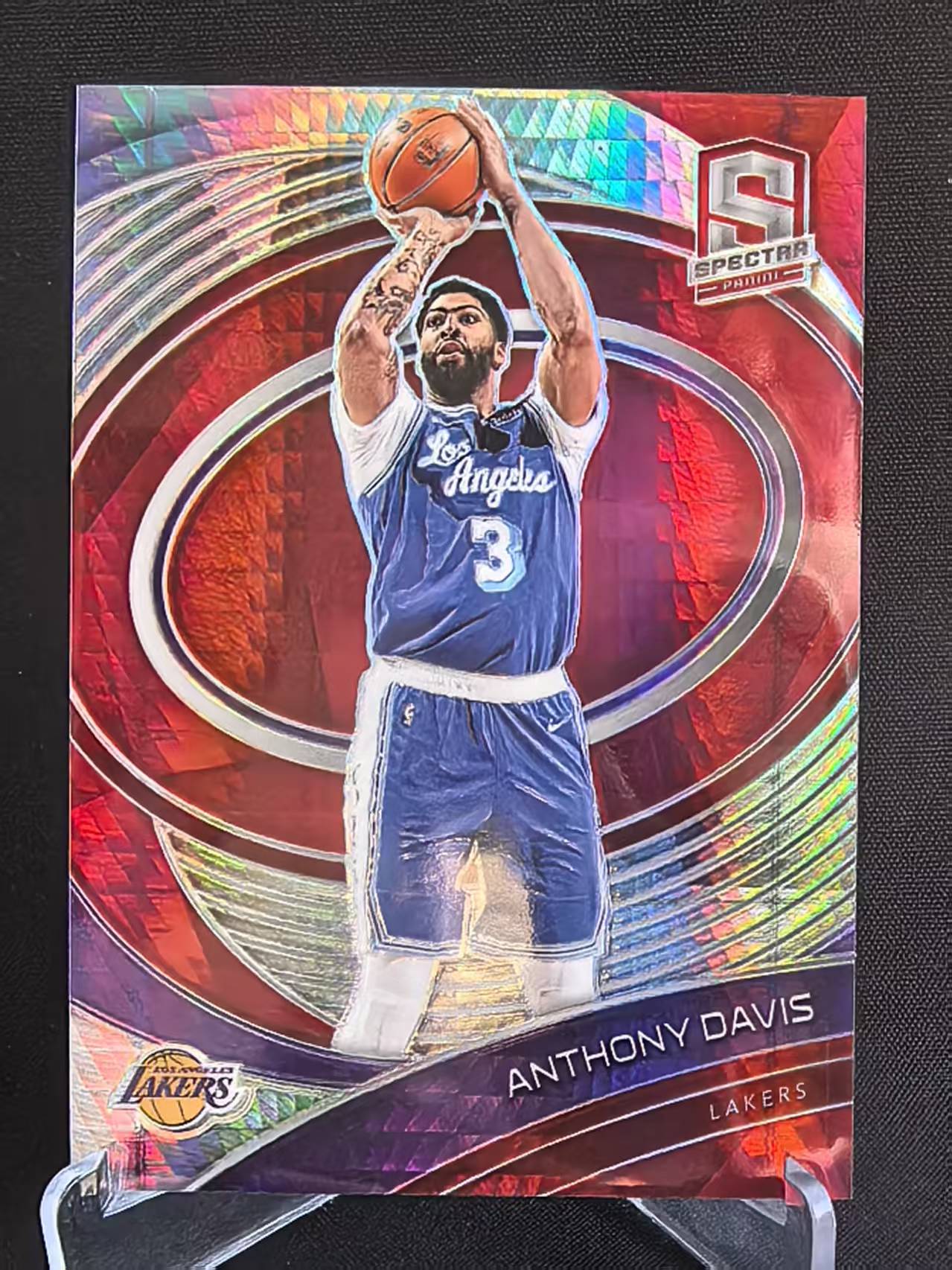 2020-21 Panini Spectra Anthony Davis 【球志潮玩】 安东尼·戴维斯 NBA 湖人 HYPER折射 光谱 卡品如图