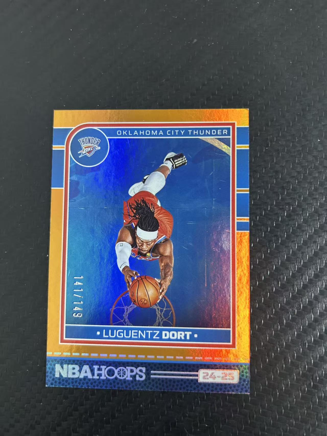 2024-25 Panini Hoops Luguentz Dort #219【灯灯拍卡】 雷霆 吕冈茨 多尔特 橙折 实卡好看 141/149编 总冠军 收藏必备【LSY】