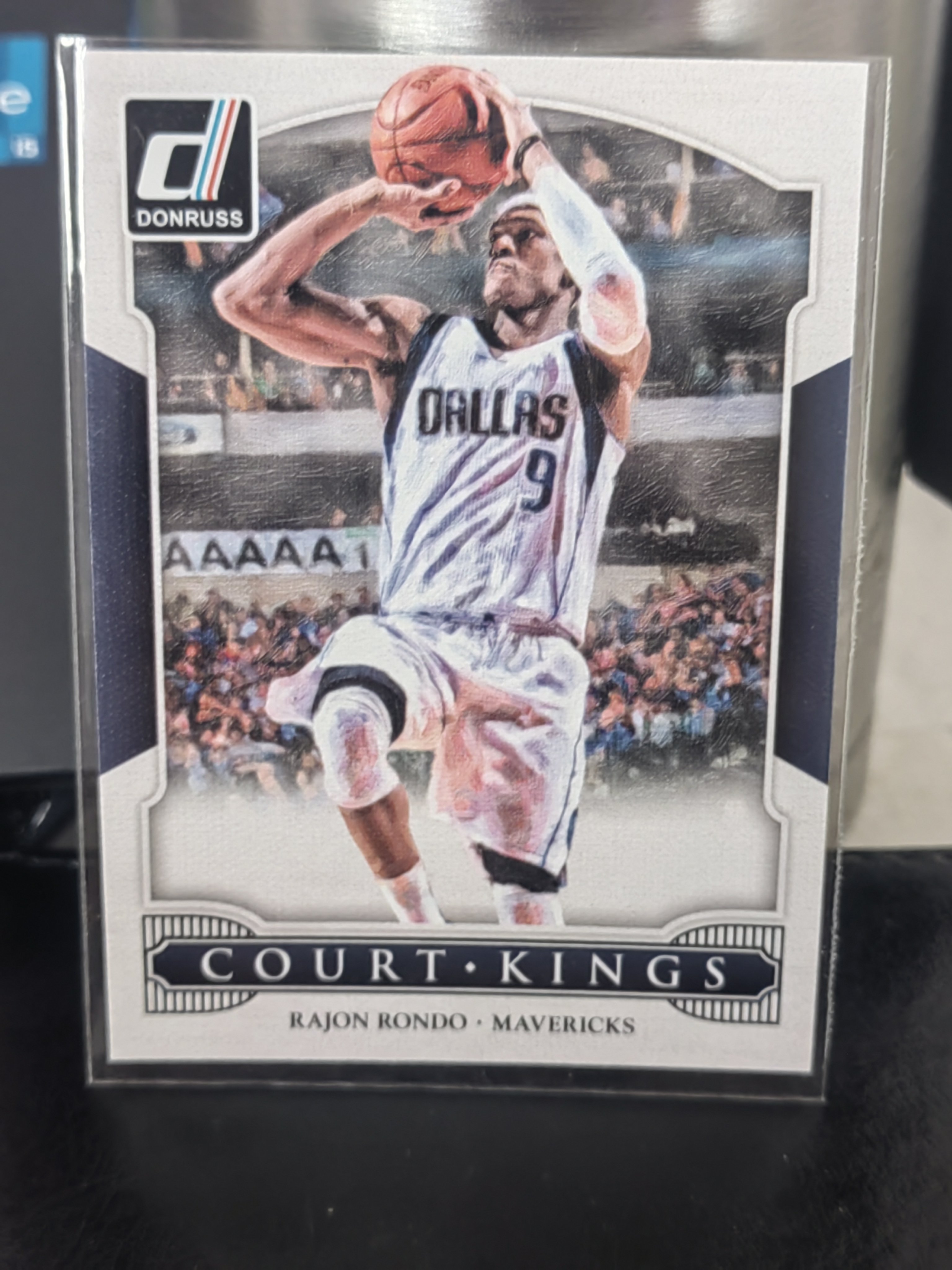 2014-15 Panini Donruss Rajon Rondo 杜蕾斯 拉简隆多 独行侠 小牛 Court Kings 球场王者 篮 白边白角 不保卡品 卡品如图
