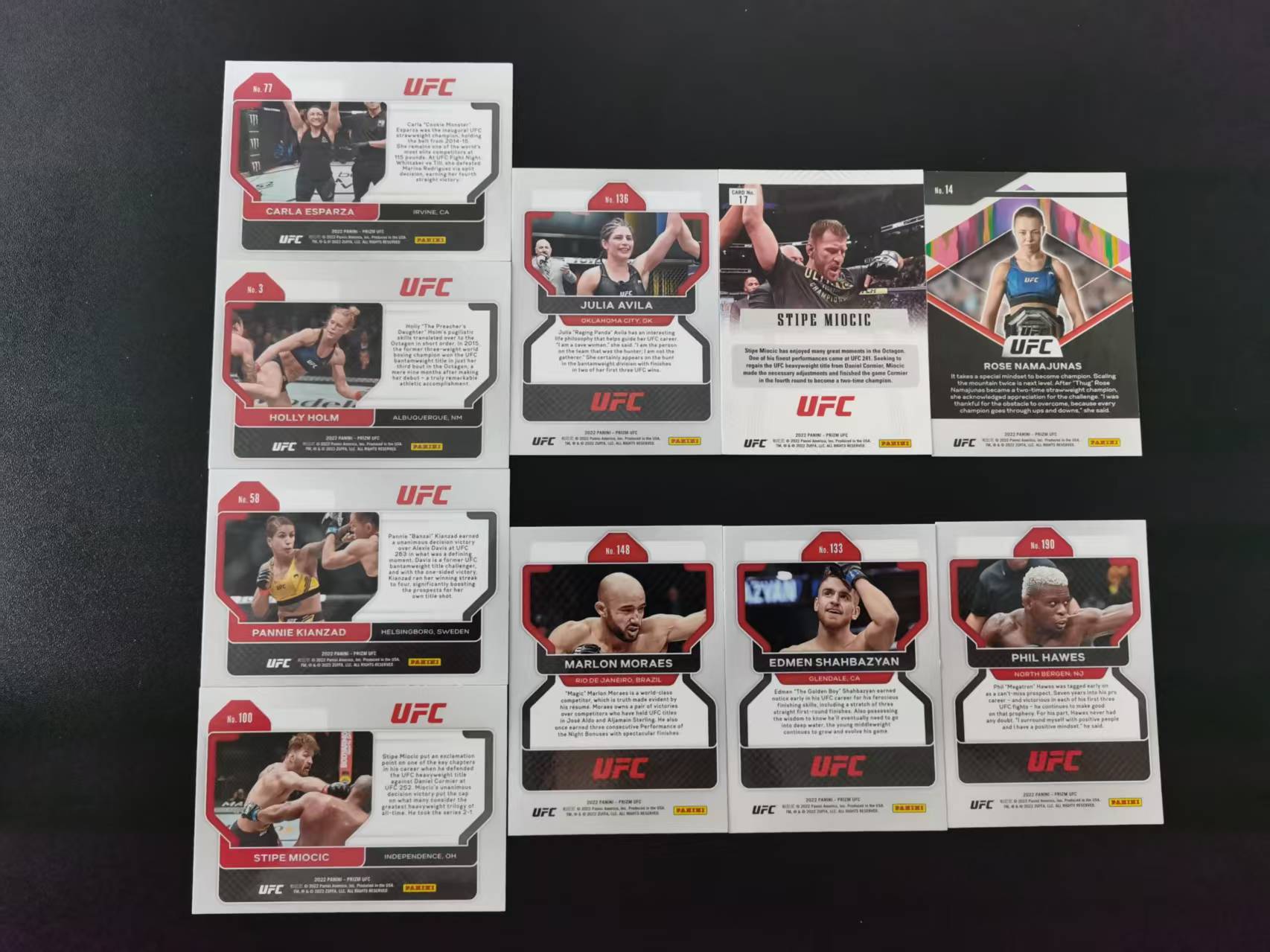 2022 Panini Prizm Bea Malecki UFC 无畏 BASE 多张LOT 收藏凑套 瑕疵如图 免费代拍FA66