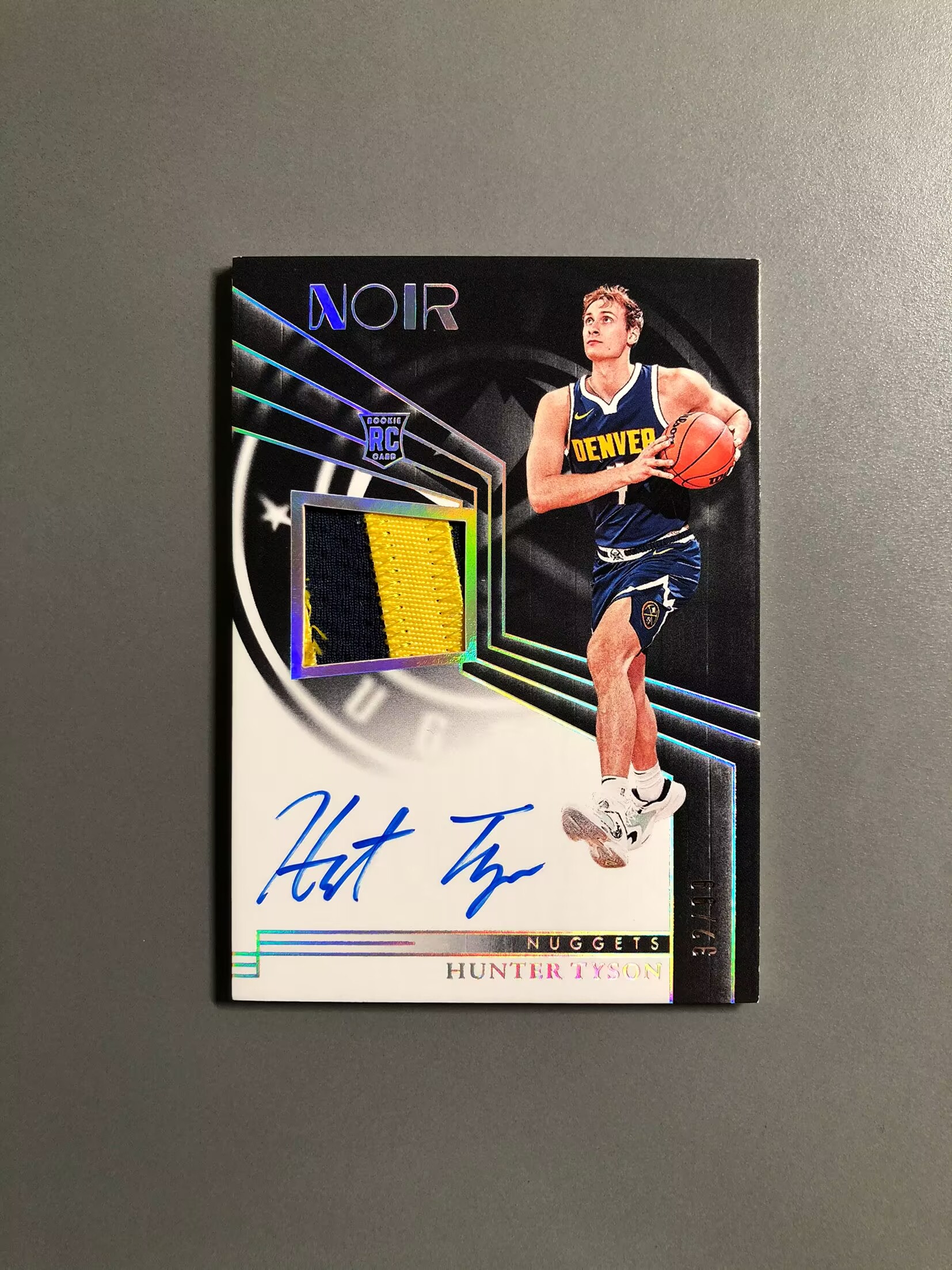 2023-24 Panini Noir Hunter Tyson RC 亨特·泰森 丹佛掘金 新秀 RC 球衣 签字 卡签 RPA 99编 切割暴力 实卡好看 卡品如图 可累计 FT015【诚接代卖】