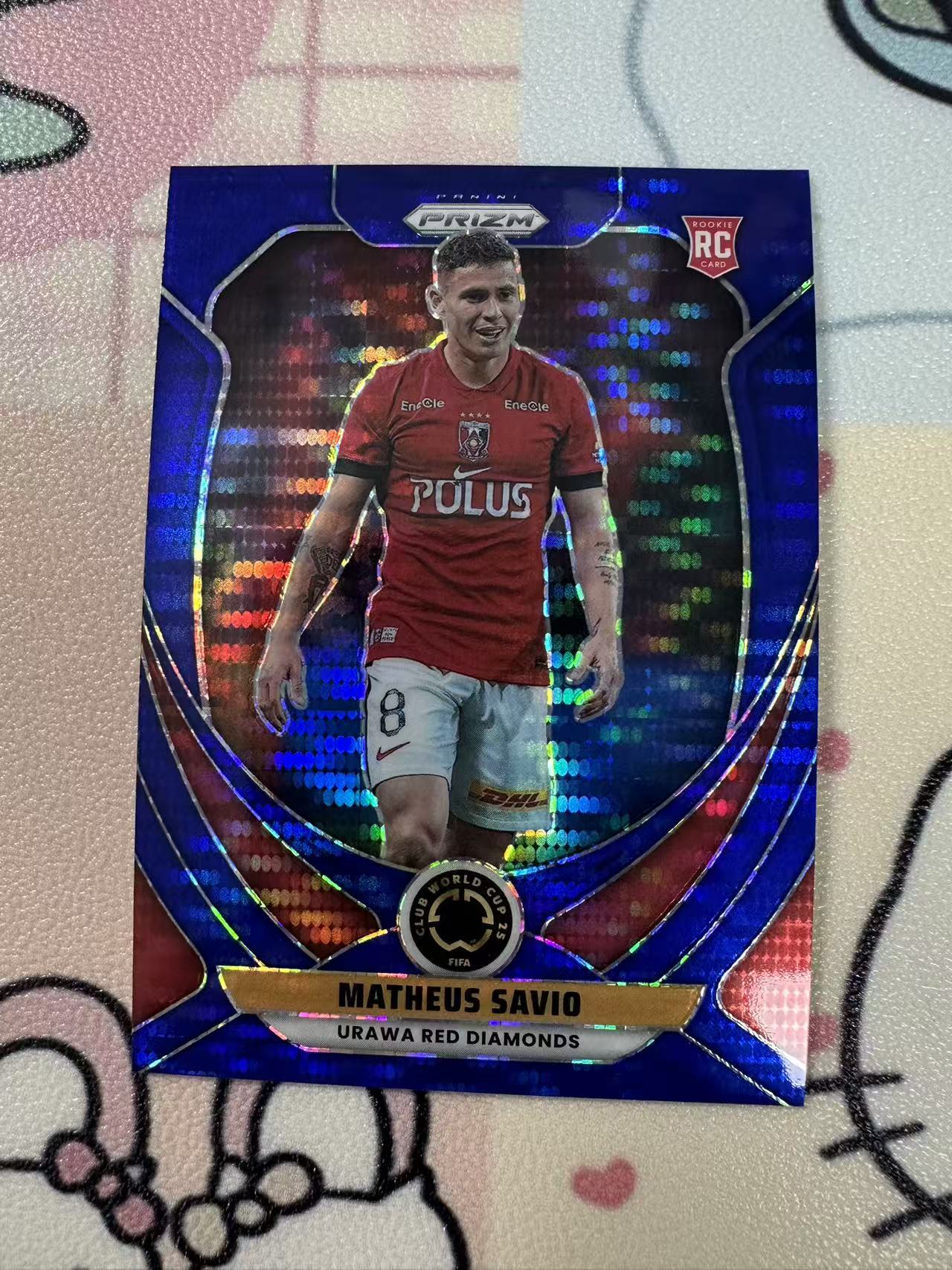 2025 Panini Prizm FIFA Club World Cup 世俱杯Pz RC Matheus Savio 新秀 蓝折 马特乌斯萨维奥 194/275编 不保卡品【猴哥】