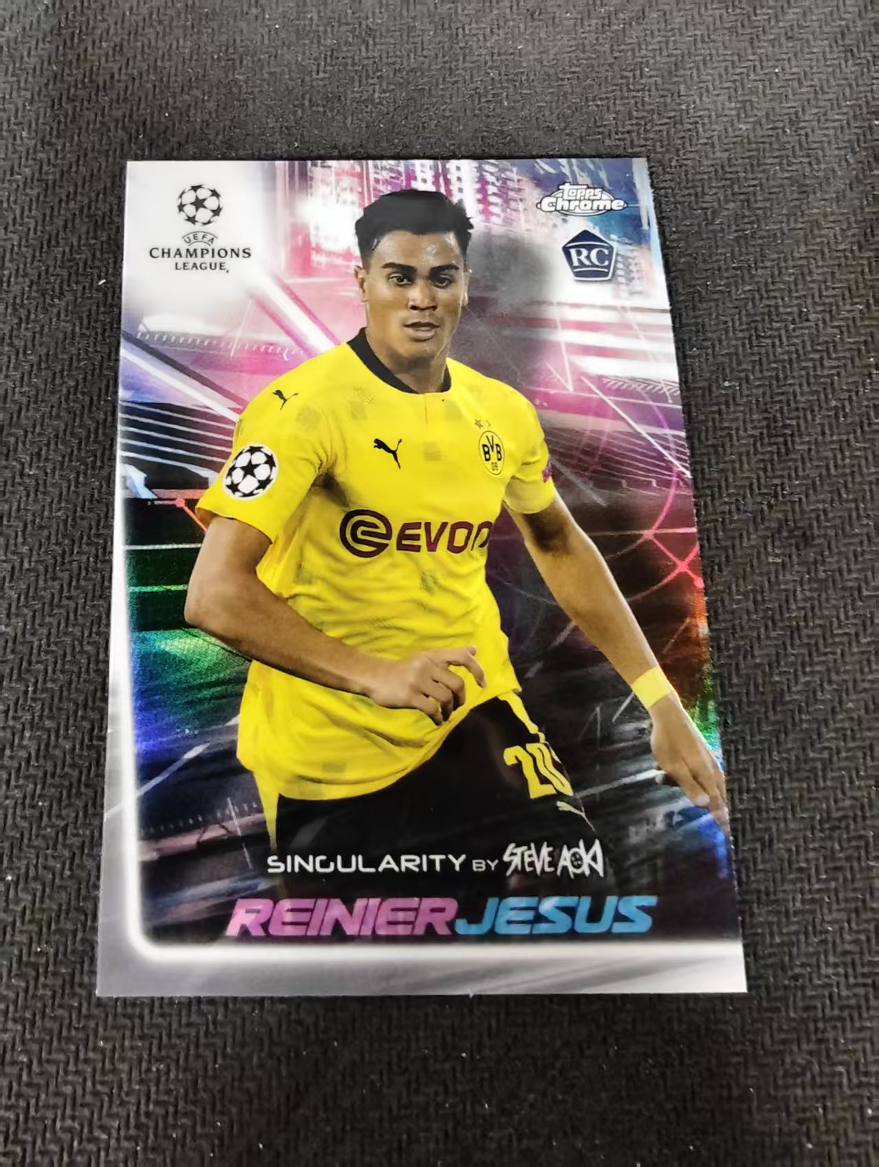 【可合并,不累计】2021 Topps Chrome Reinier Jesus 多特蒙德 新秀RC 雷尼尔 热苏斯 欧冠 银折 不保卡品 介意勿拍