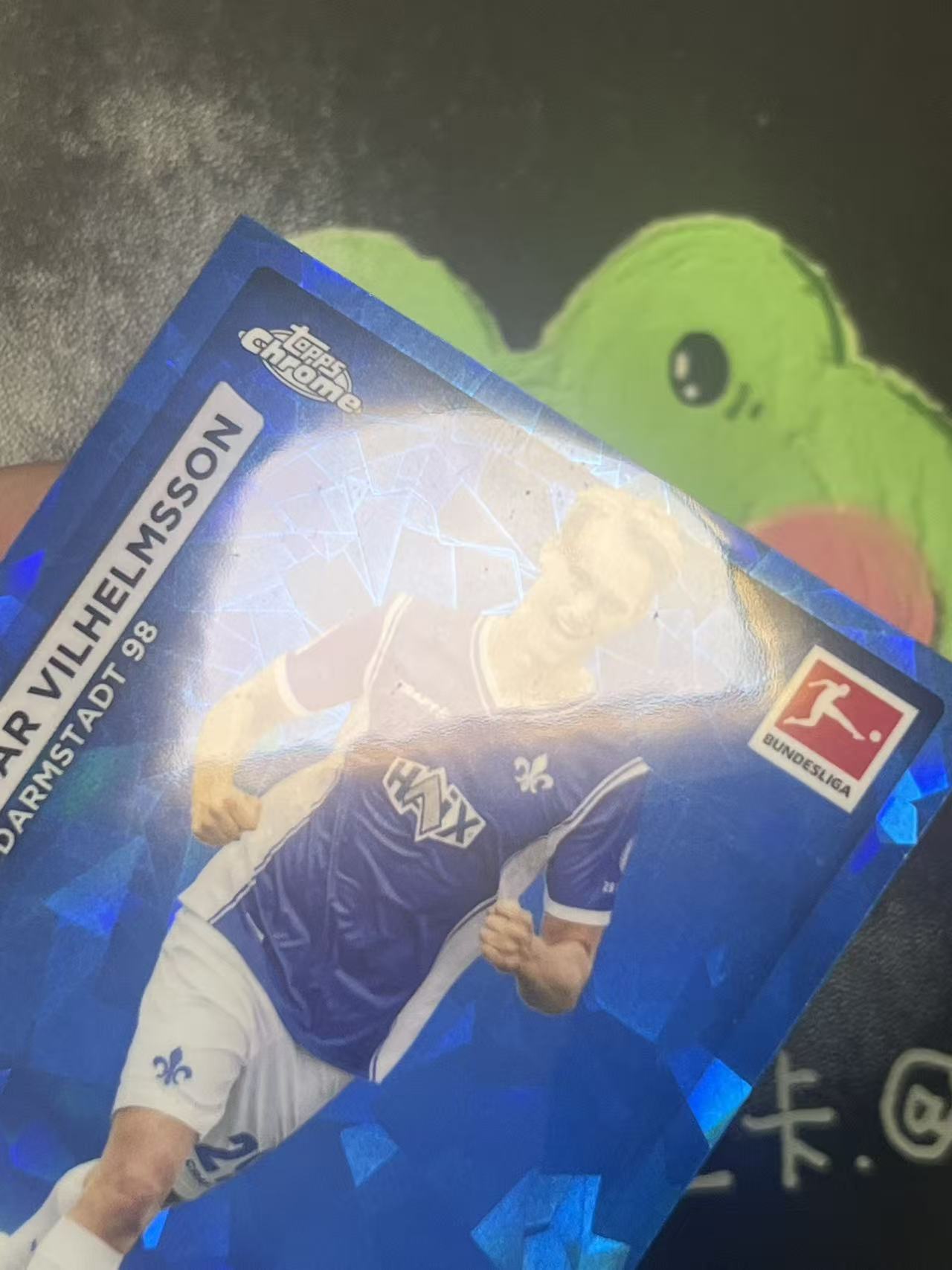 2024 Topps Chrome Oscar Vilhelmsson 德甲 蓝宝石 维尔赫姆森 签字 蓝碎冰折 微瑕如图【ZYP代拍】望灯