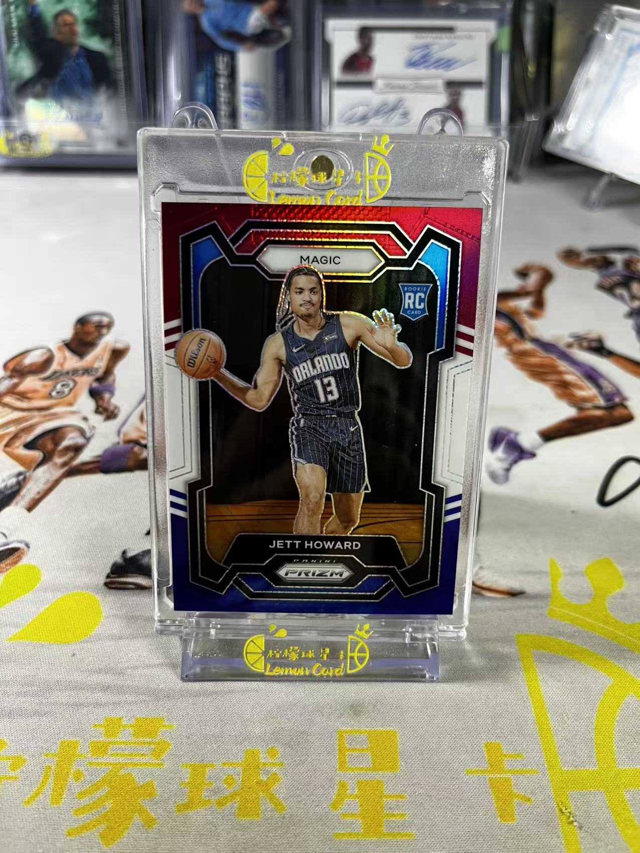 2023-24 Panini Prizm Jett Howard 【柠檬球星卡拍卖】魔术 杰特 霍华德 新秀 RC 三色折 折射 pz 微瑕如图 #不语