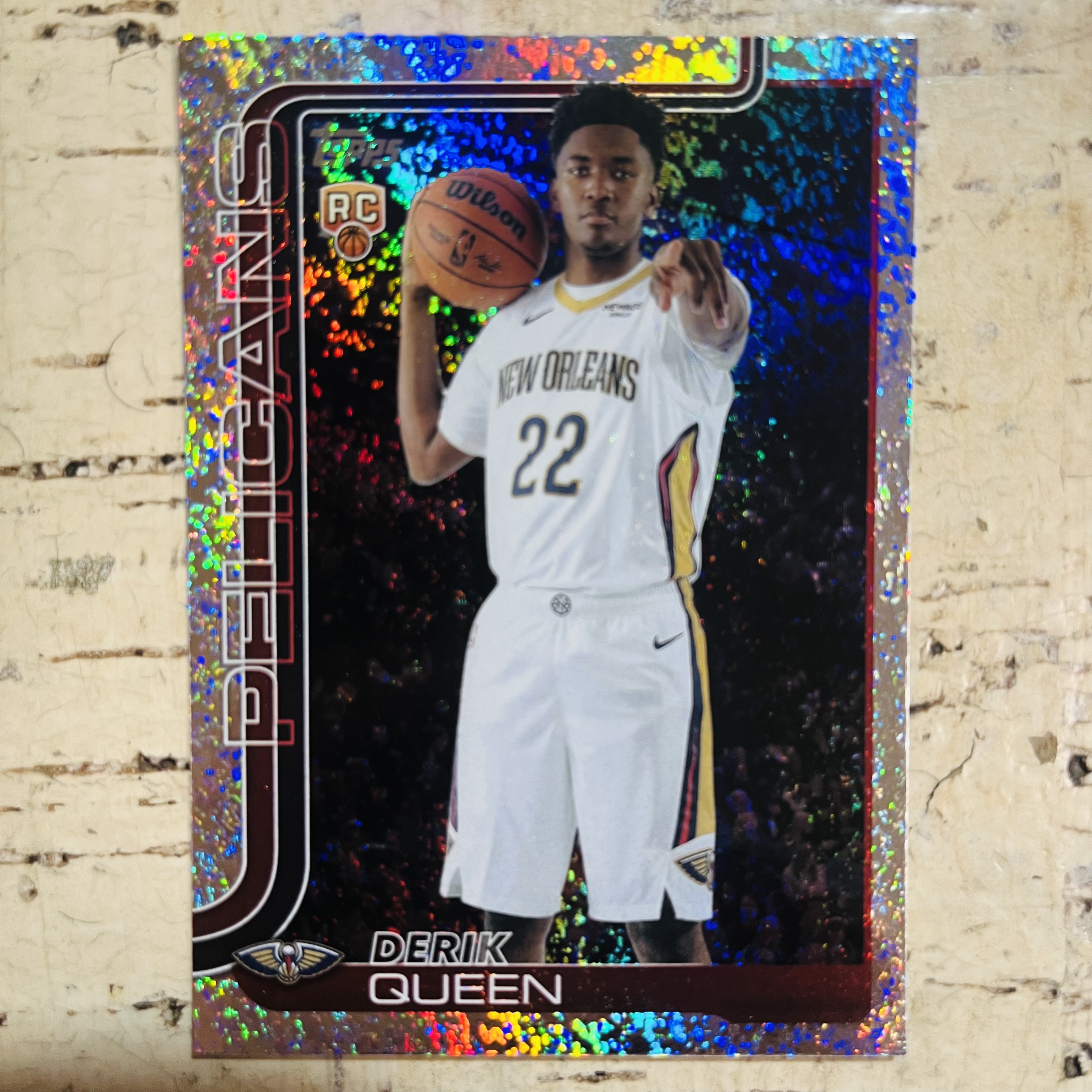 2025-26 Topps Flagship Derik Queen RC 新秀 鹈鹕 皇后哥 奎因 银闪折 银点点折 银碎点折 银碎花折 稀有折射 凑彩虹必备【小卡迷拍卖 可累积半年】