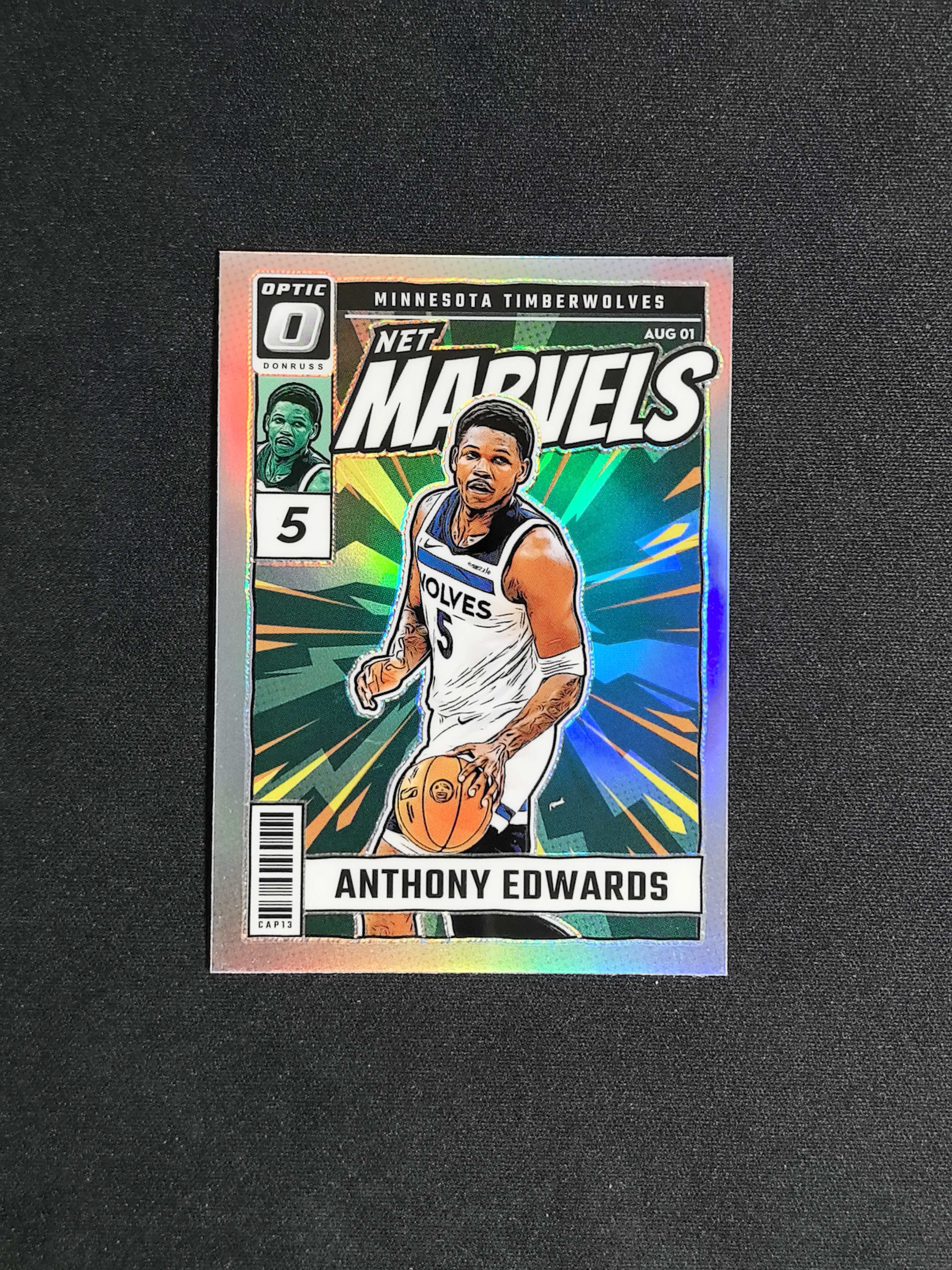 2024-25 Panini Optic Anthony Edwards 杜蕾斯op Optic 森林狼 爱德华兹 华子 漫威特卡 银折 折射 marvels 狼王 卡品如图【CYT球星卡】