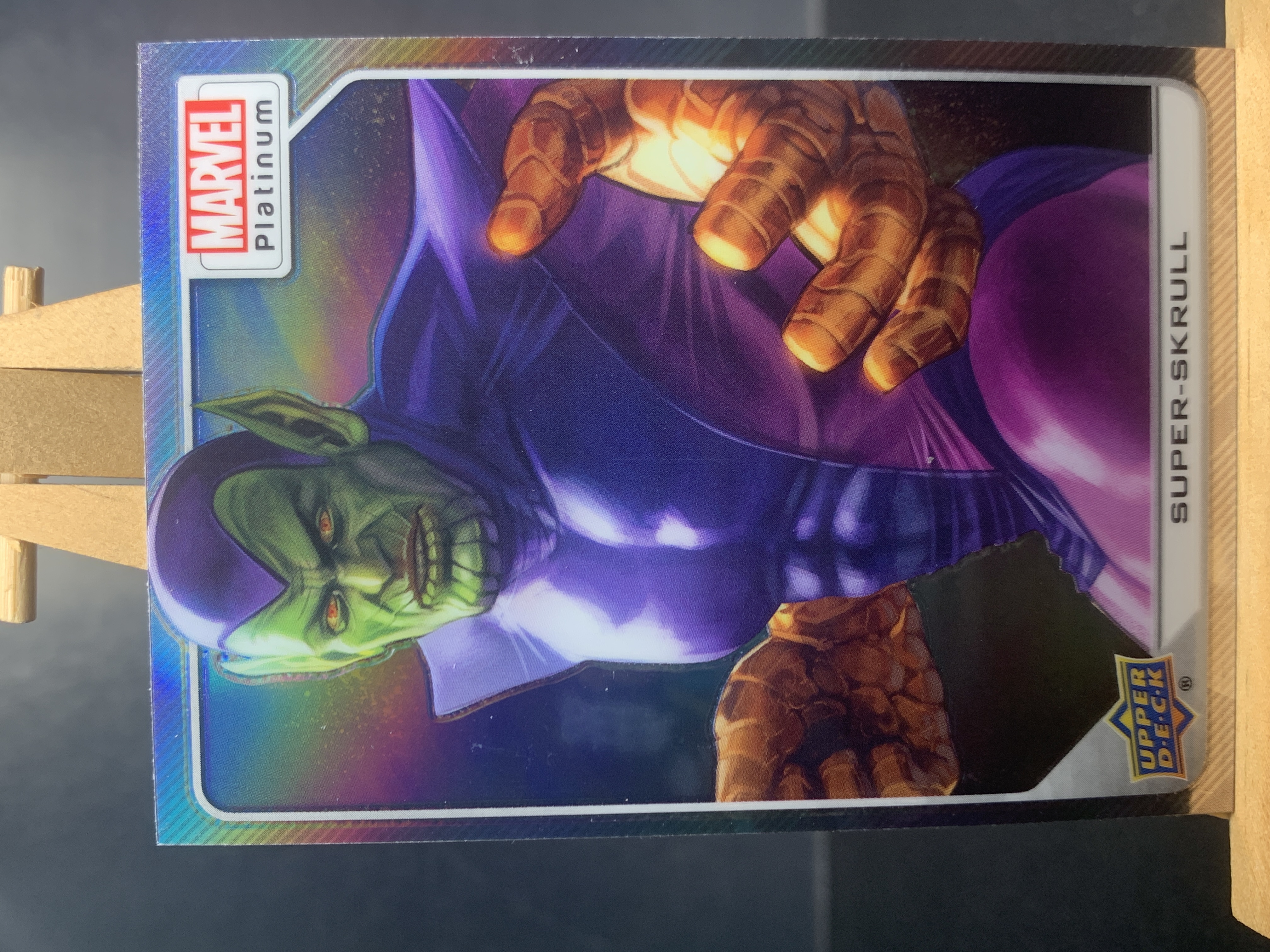 （K1）2022 UPPER DECK Marvel 漫威 折射 斯库鲁人  实卡好看 收藏凑套必备 卡品如图 ！！！