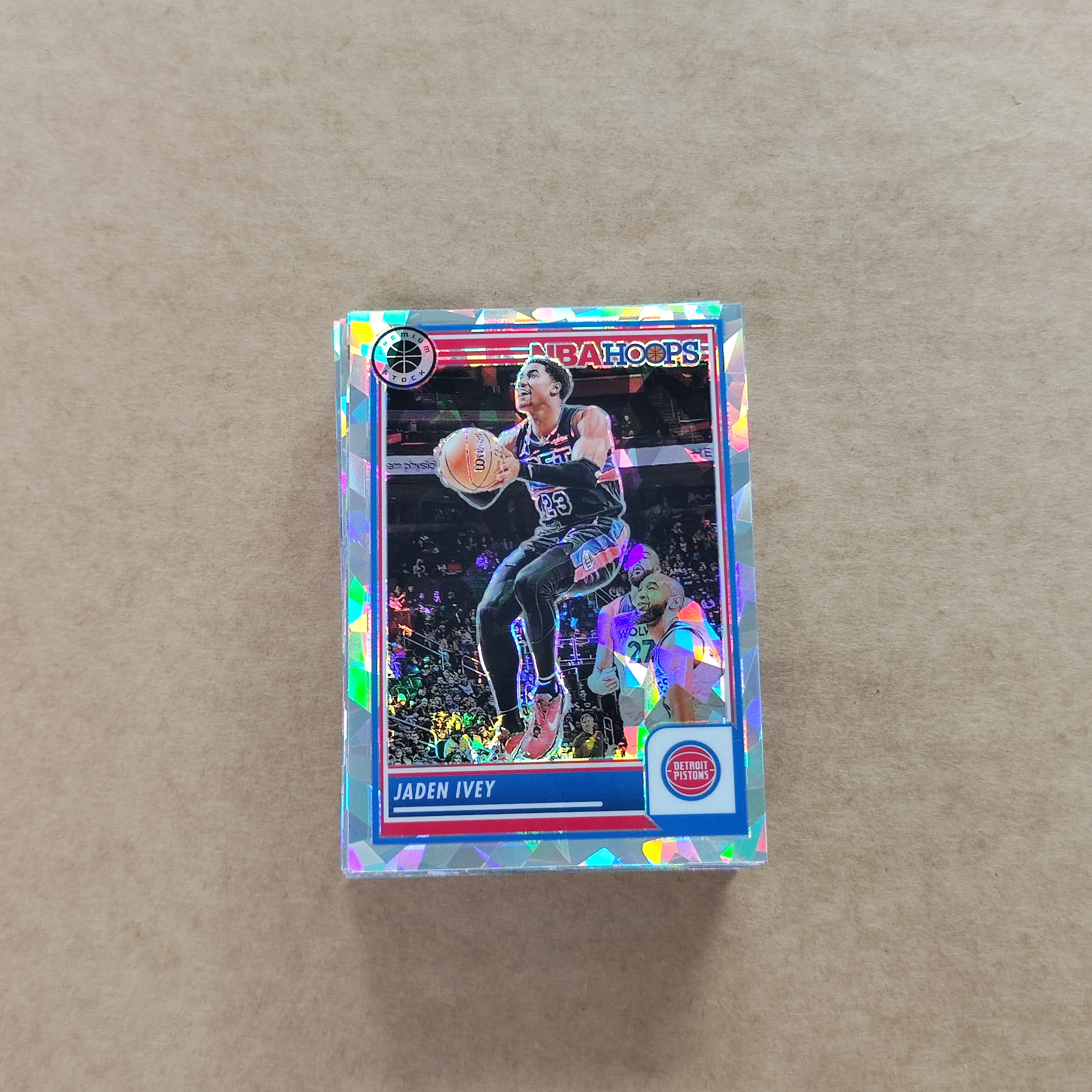 2023-24 【HADE拍卖-免费上拍/回款快】 hoops premium stock Jaden Ivey 艾维  碎冰折 金属版 单卡base/ZKB79