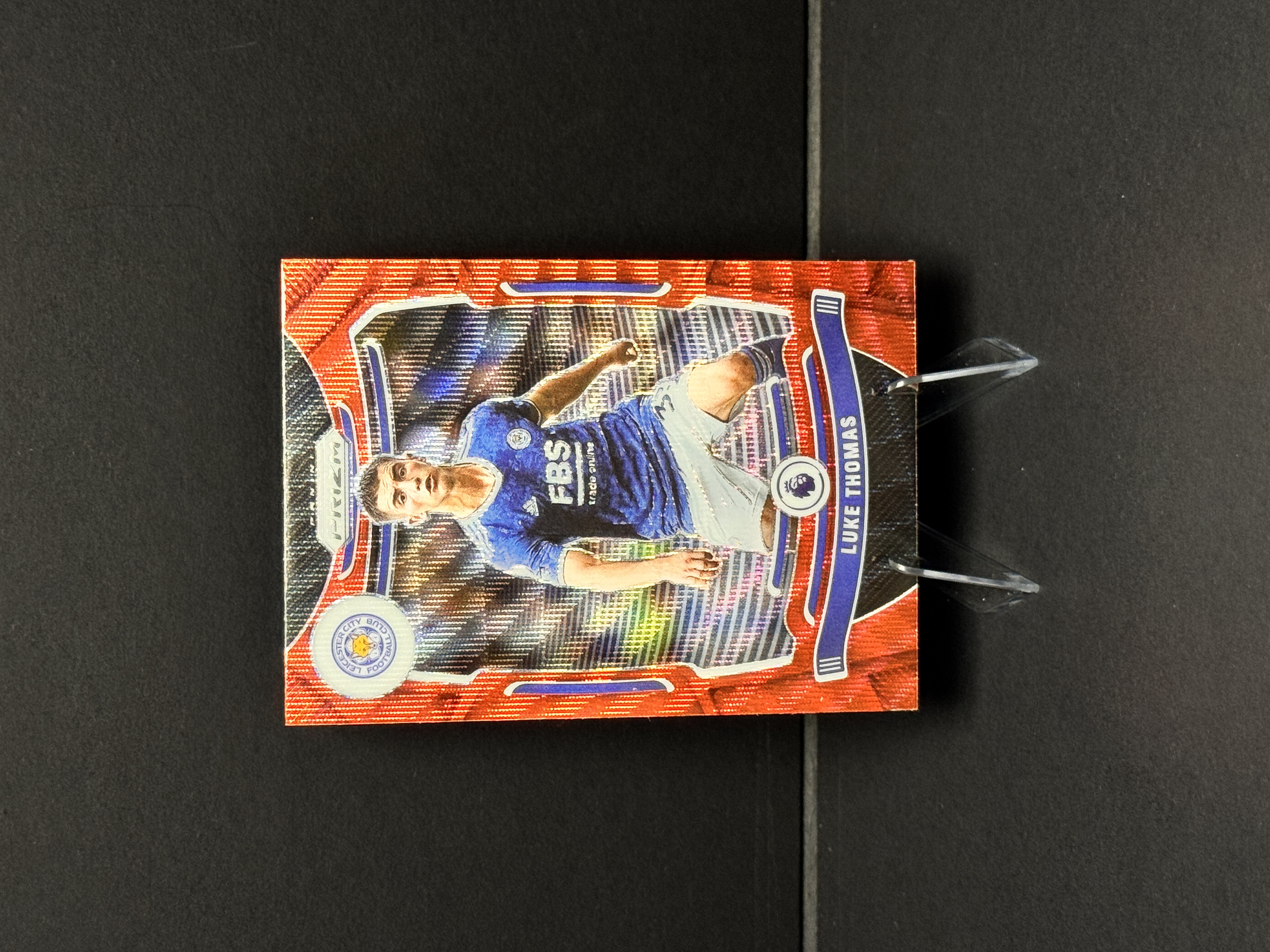 2021-22 Panini Prizm Luke Thomas 英超pz 卢克 托马斯 莱斯特城 红折 折射 实卡精美 收藏必备 卡品如图 【星爷代拍】 A2-4