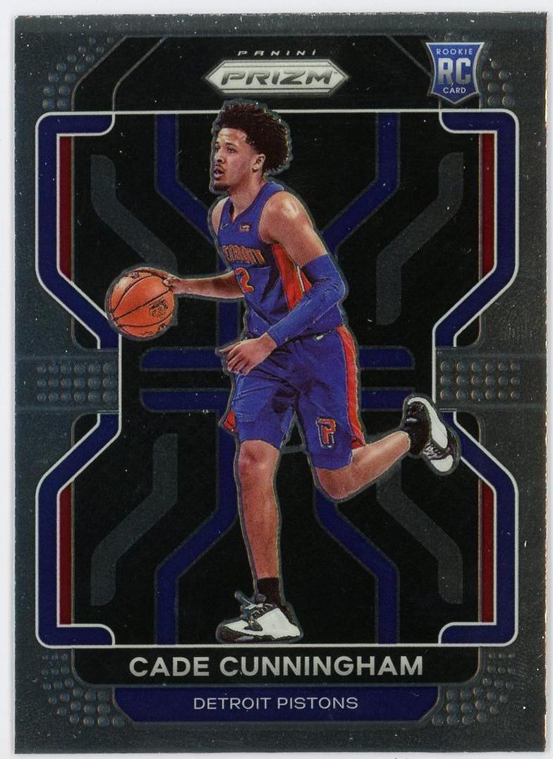 2021-22 Panini Prizm Cade Cunningham RC 凯德坎宁安 新秀 pz 正base 普卡 活塞 CC 康宁汉姆 卡品如图 0MJ9