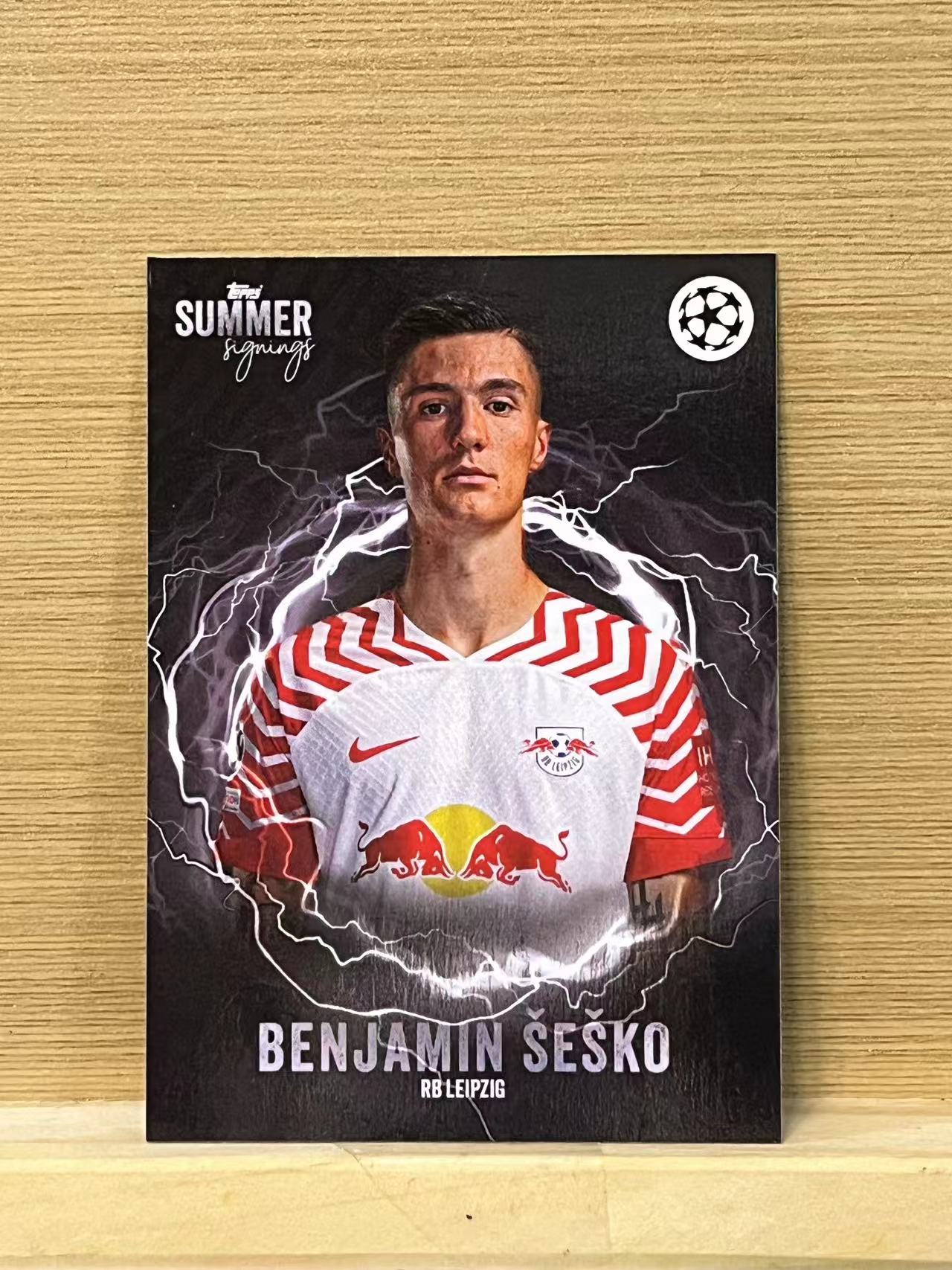 2023 Topps UEFA benjamin sesko 塞斯科 萊比錫紅牛 夏轉盒 小黑盒 卡品如圖 收藏湊套必備 A49